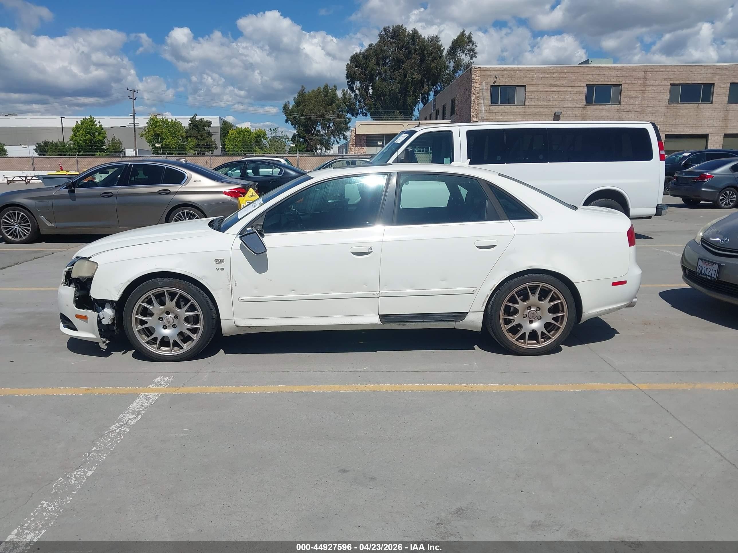 2006 Audi S4 4.2 White vin: WAUGL78E56A182051
