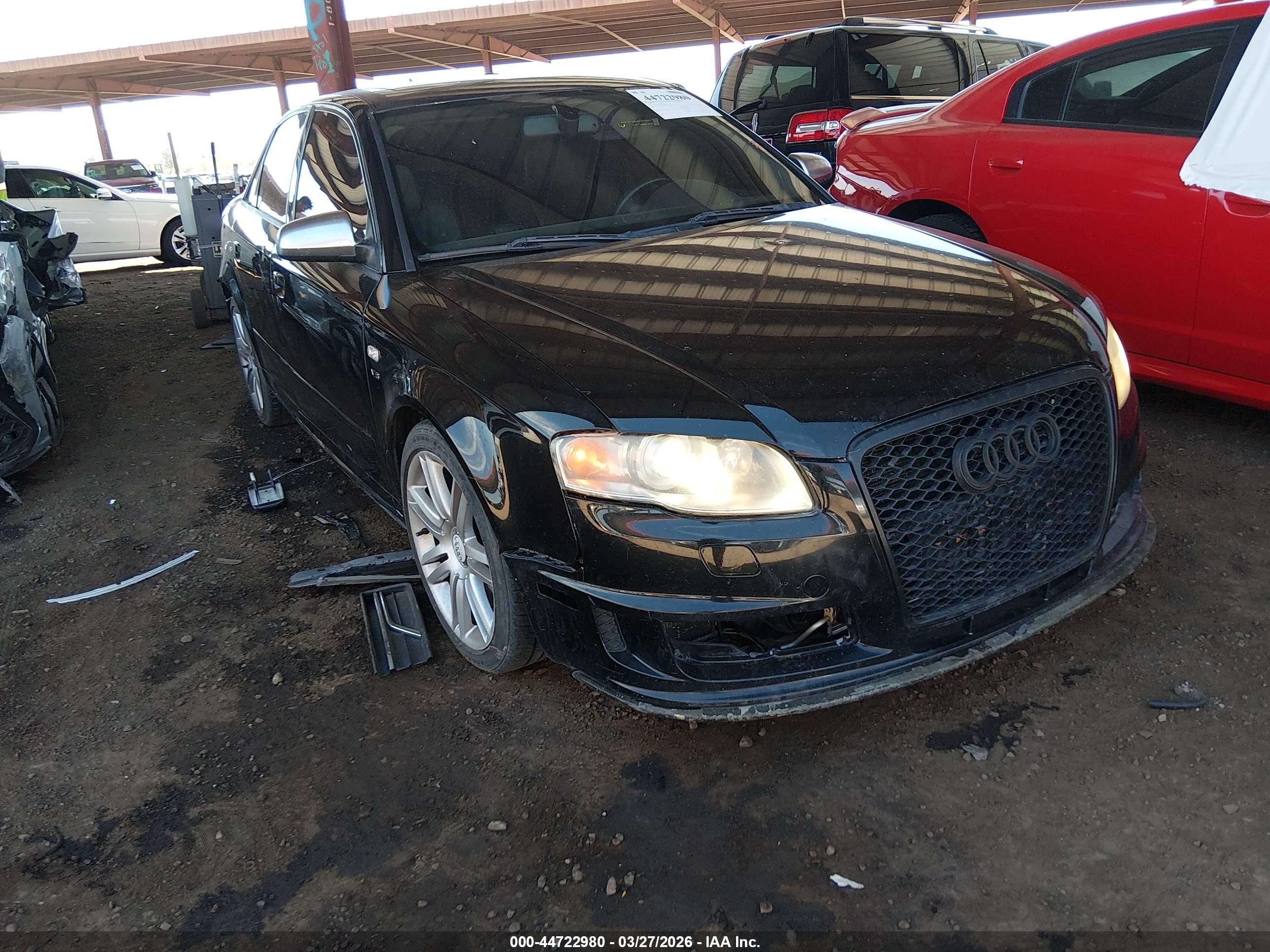 2007 Audi S4 4.2 Black vin: WAUGL78E77A062852