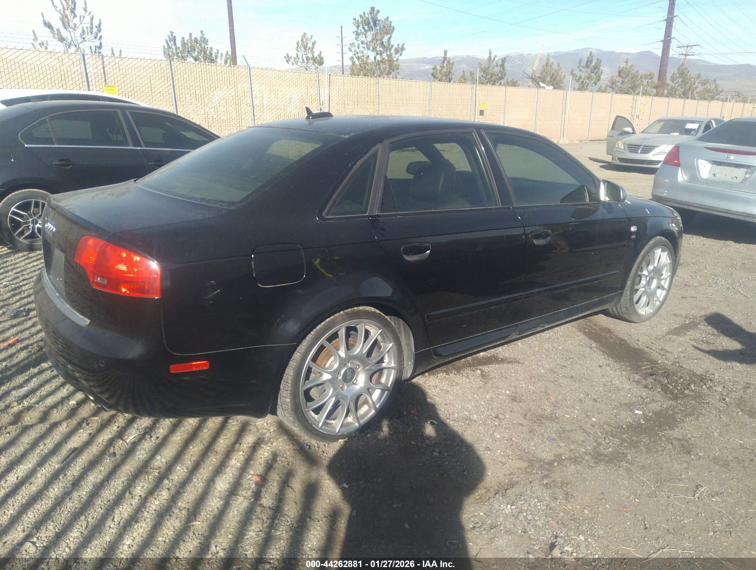2006 Audi S4 4.2 Black vin: WAUGL78E86A273363