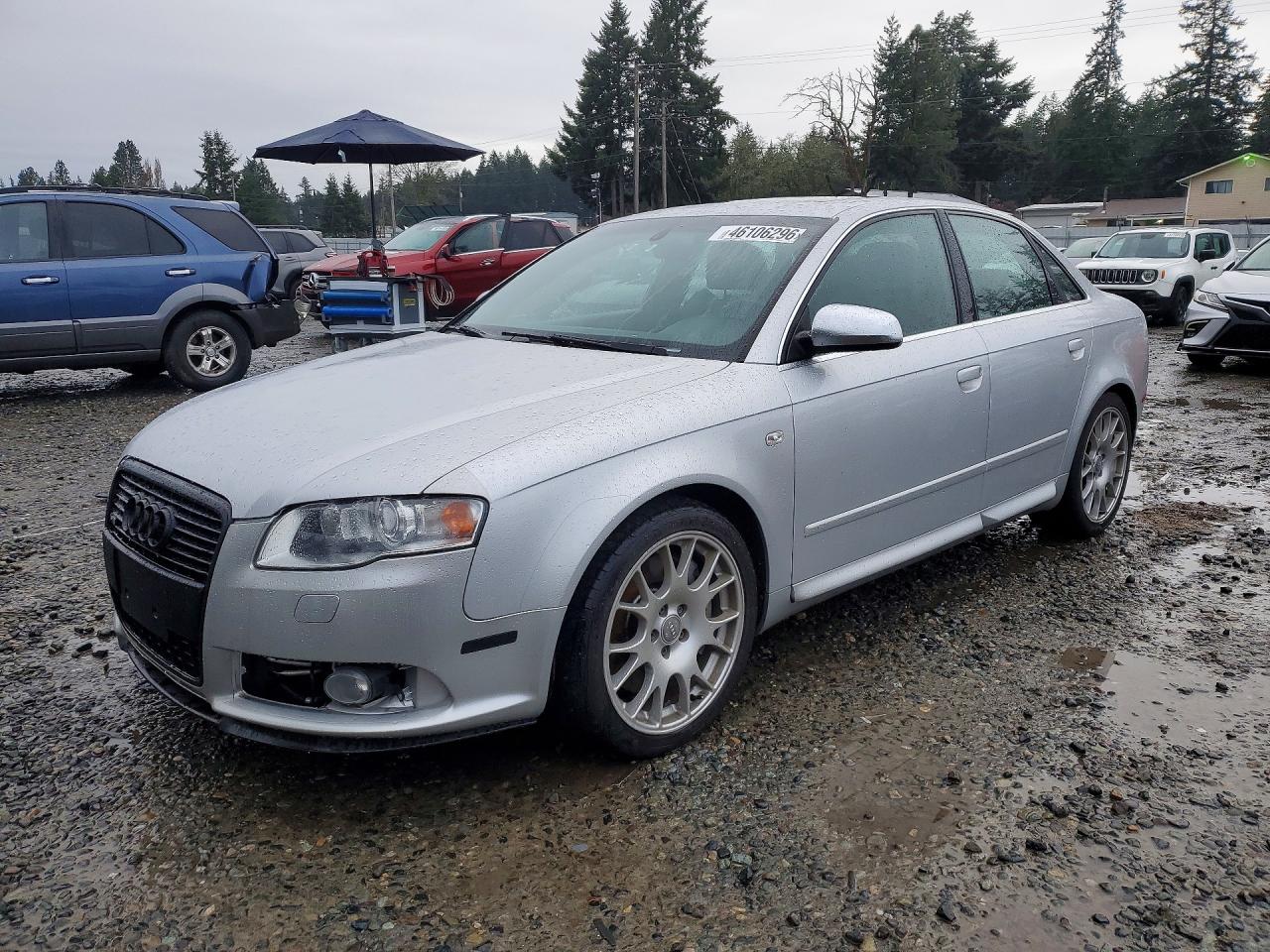 2006 Audi S4 Quattro Silver vin: WAUGL78E96A181369