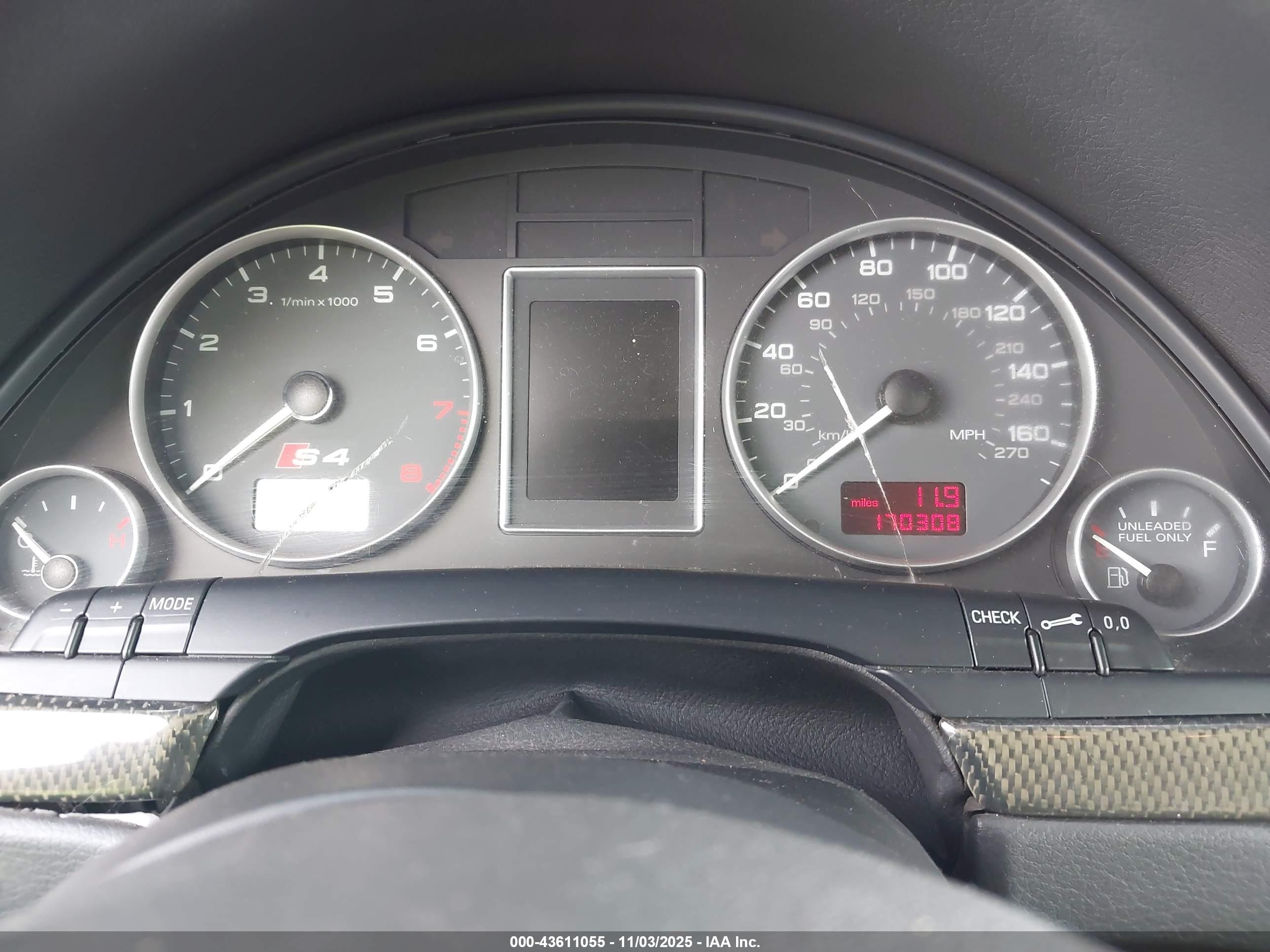 2007 Audi S4 4.2 Gray vin: WAUGL78E97A044112