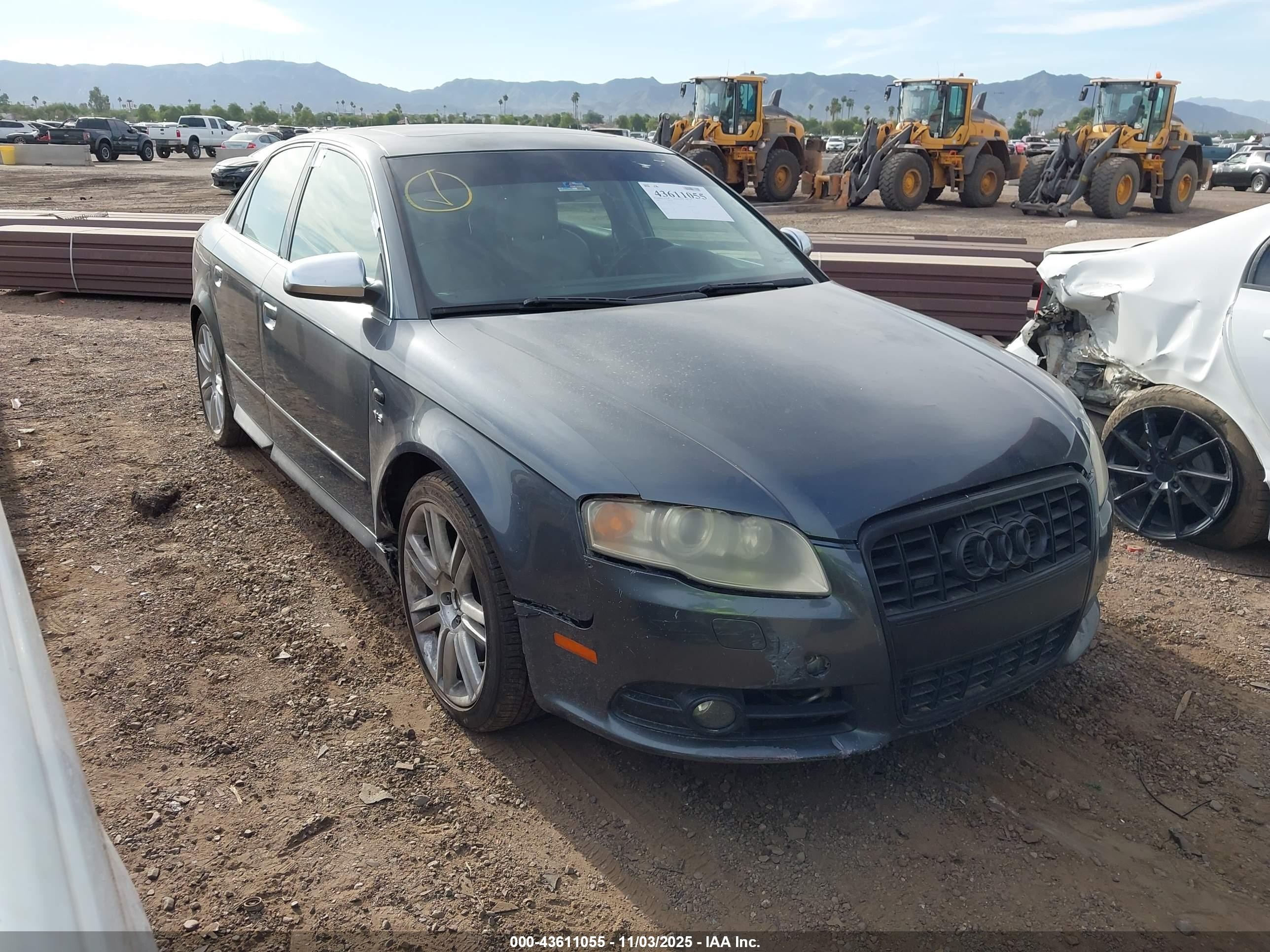 2007 Audi S4 4.2 Gray vin: WAUGL78E97A044112