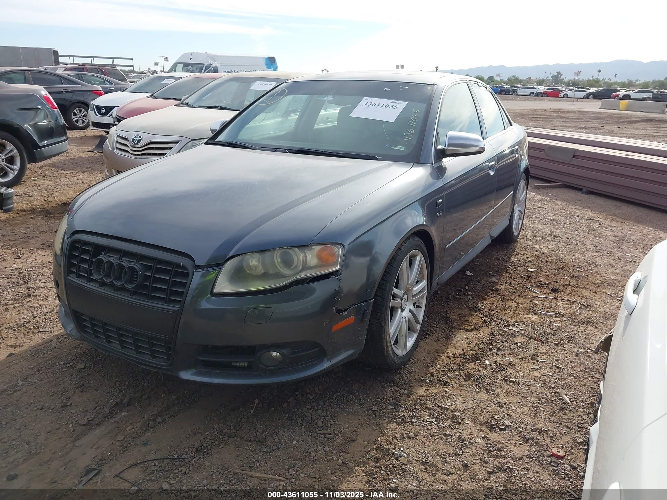 2007 Audi S4 4.2 Gray vin: WAUGL78E97A044112