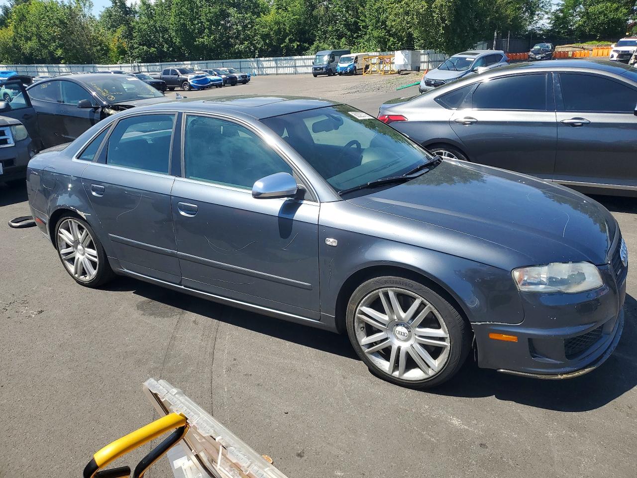 2007 Audi New S4 Quattro Серый vin: WAUGL78E97A170261