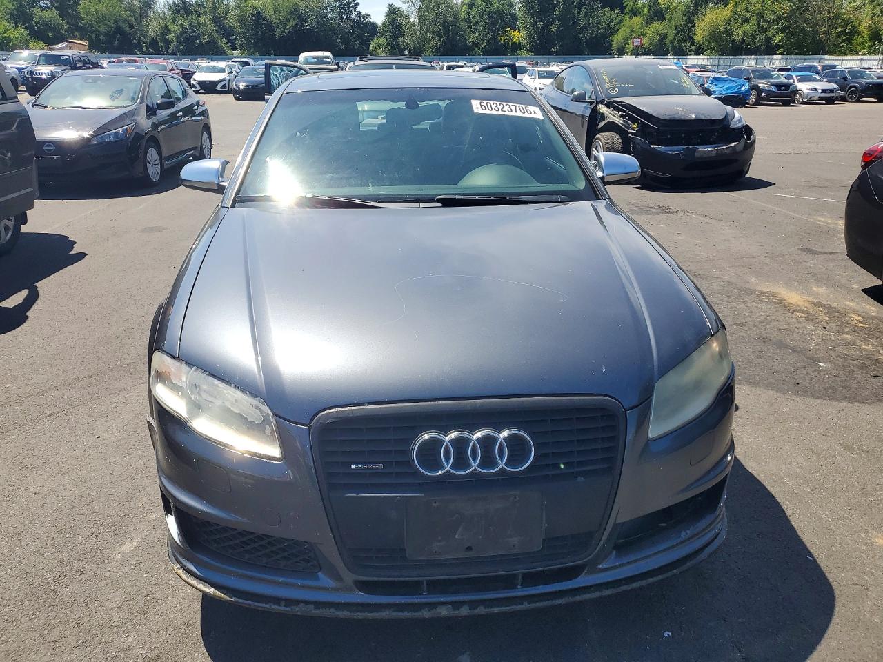 2007 Audi New S4 Quattro Серый vin: WAUGL78E97A170261