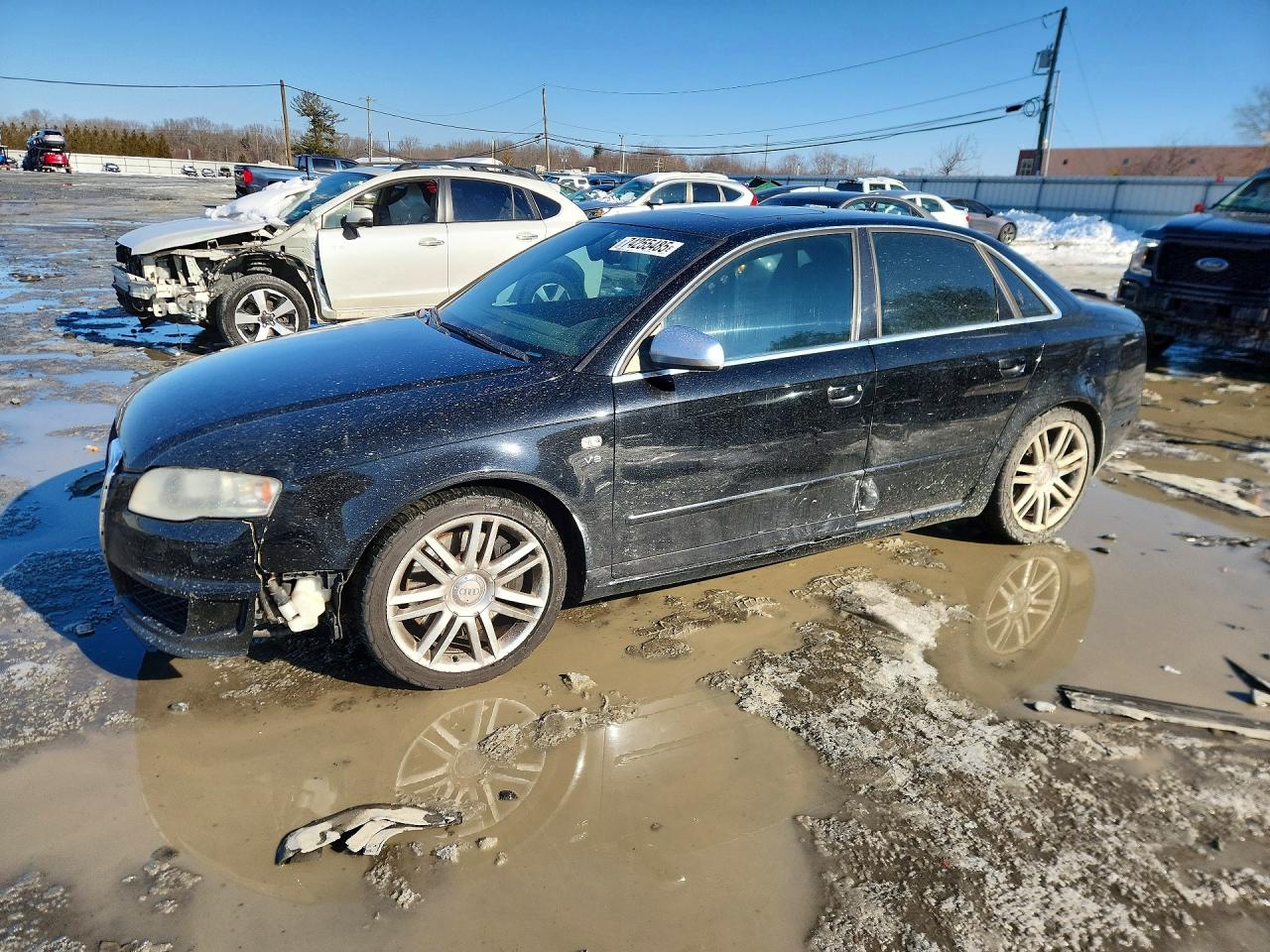 2007 Audi New S4 Quattro Черный vin: WAUGL78E97A255472