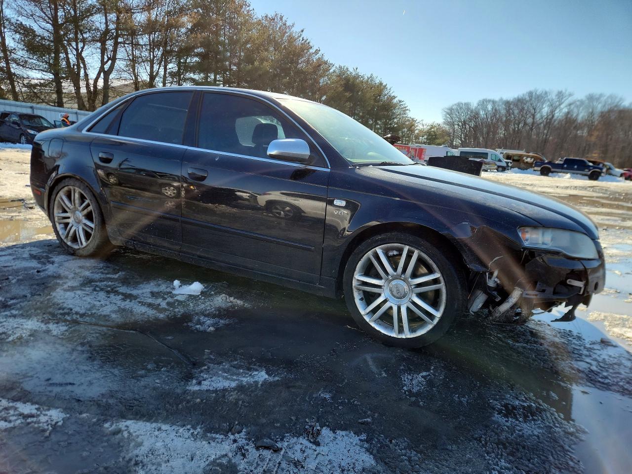 2007 Audi New S4 Quattro Черный vin: WAUGL78E97A255472