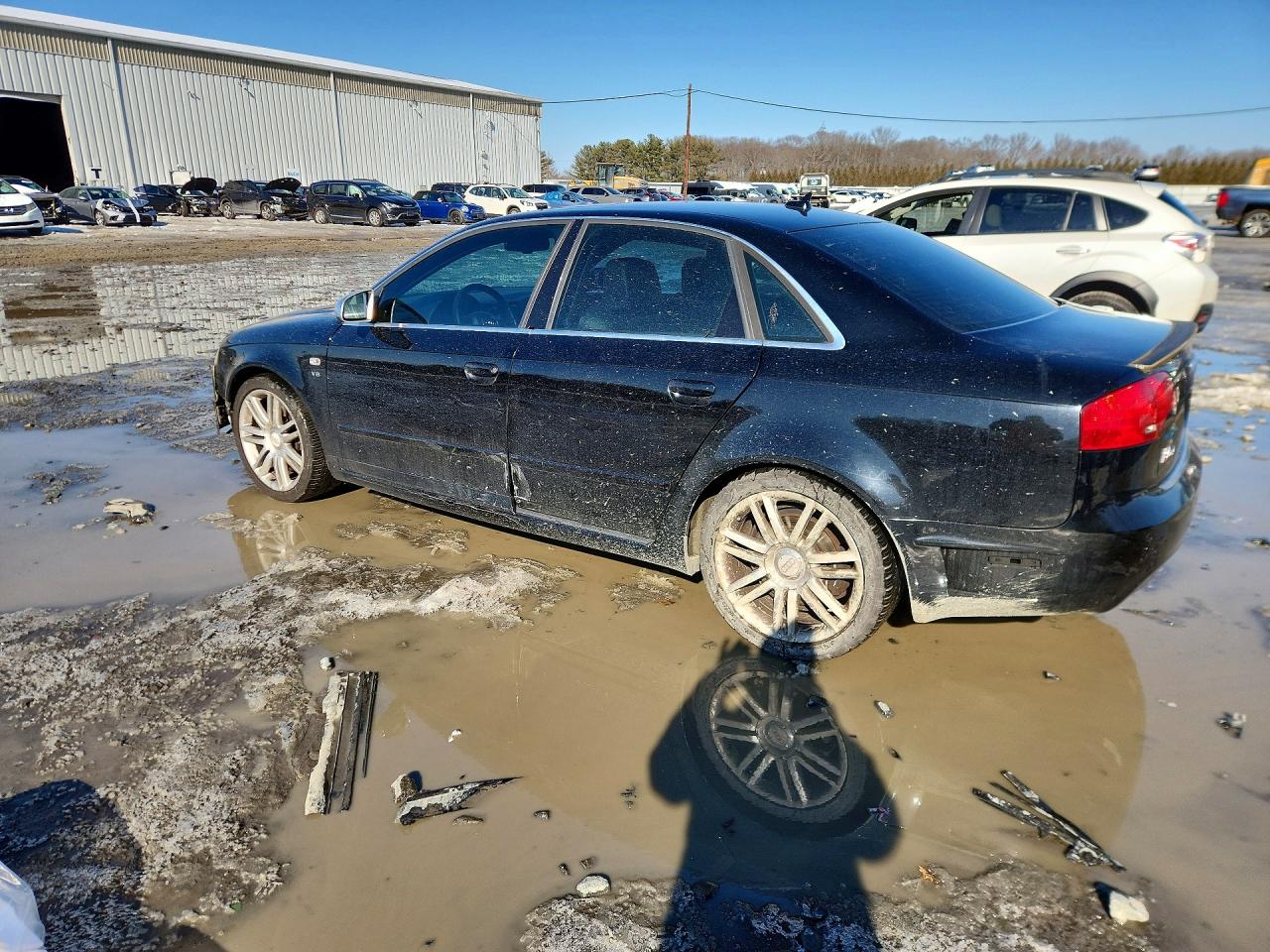 2007 Audi New S4 Quattro Черный vin: WAUGL78E97A255472