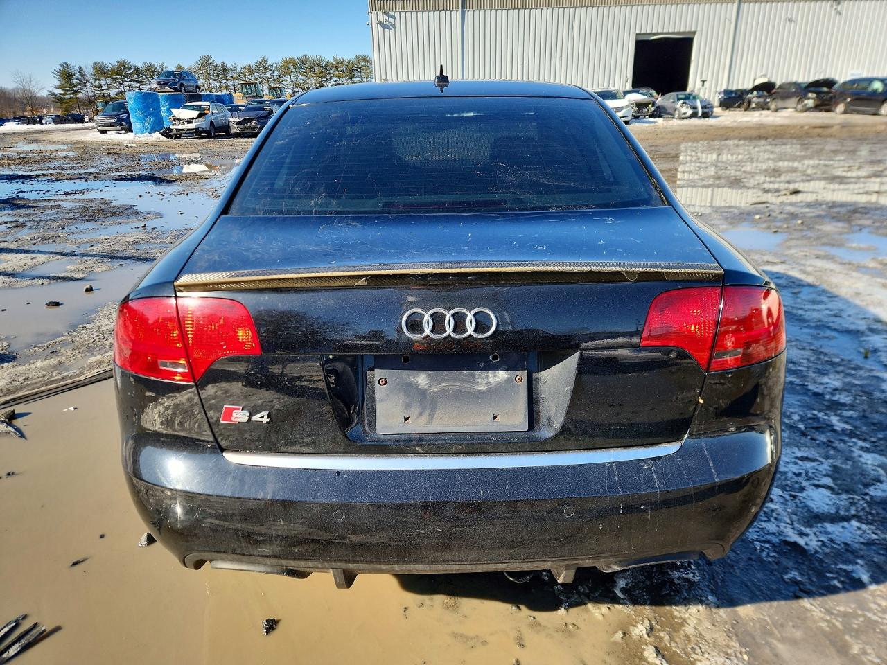 2007 Audi New S4 Quattro Черный vin: WAUGL78E97A255472