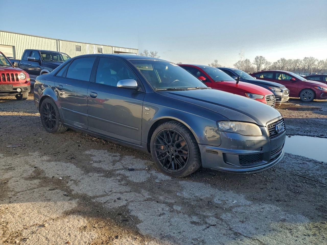 2007 Audi New S4 Quattro Серый vin: WAUGL78EX7A061064