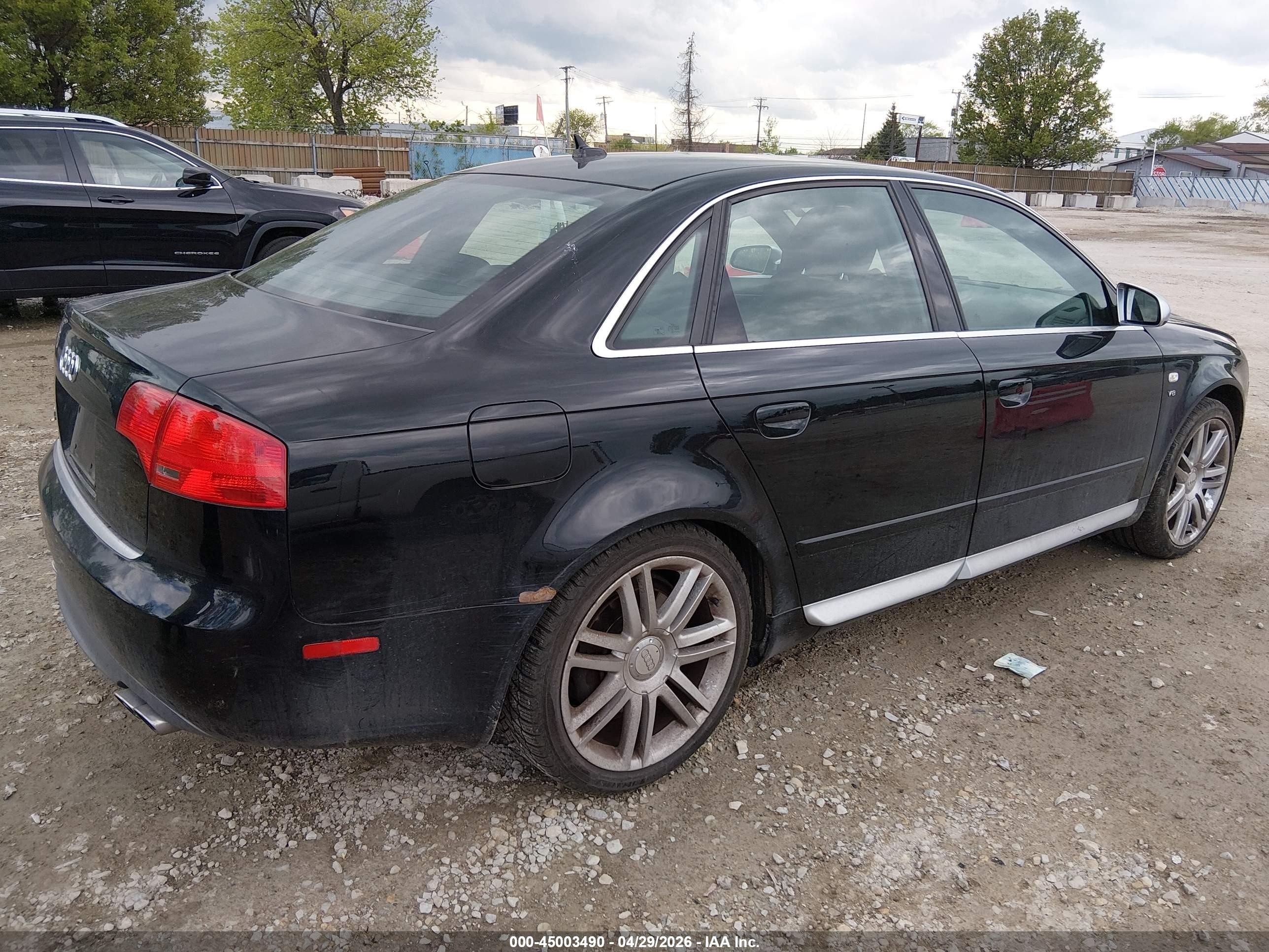 2007 Audi S4 4.2 Black vin: WAUGL78EX7A245307