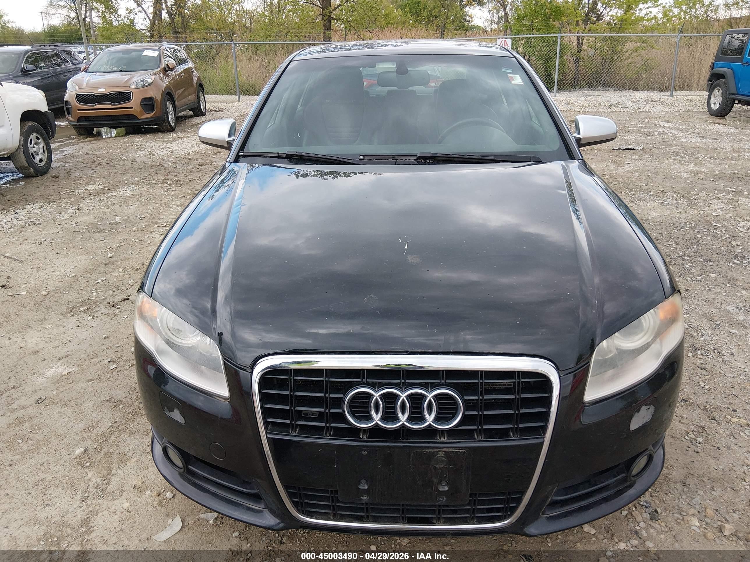 2007 Audi S4 4.2 Black vin: WAUGL78EX7A245307