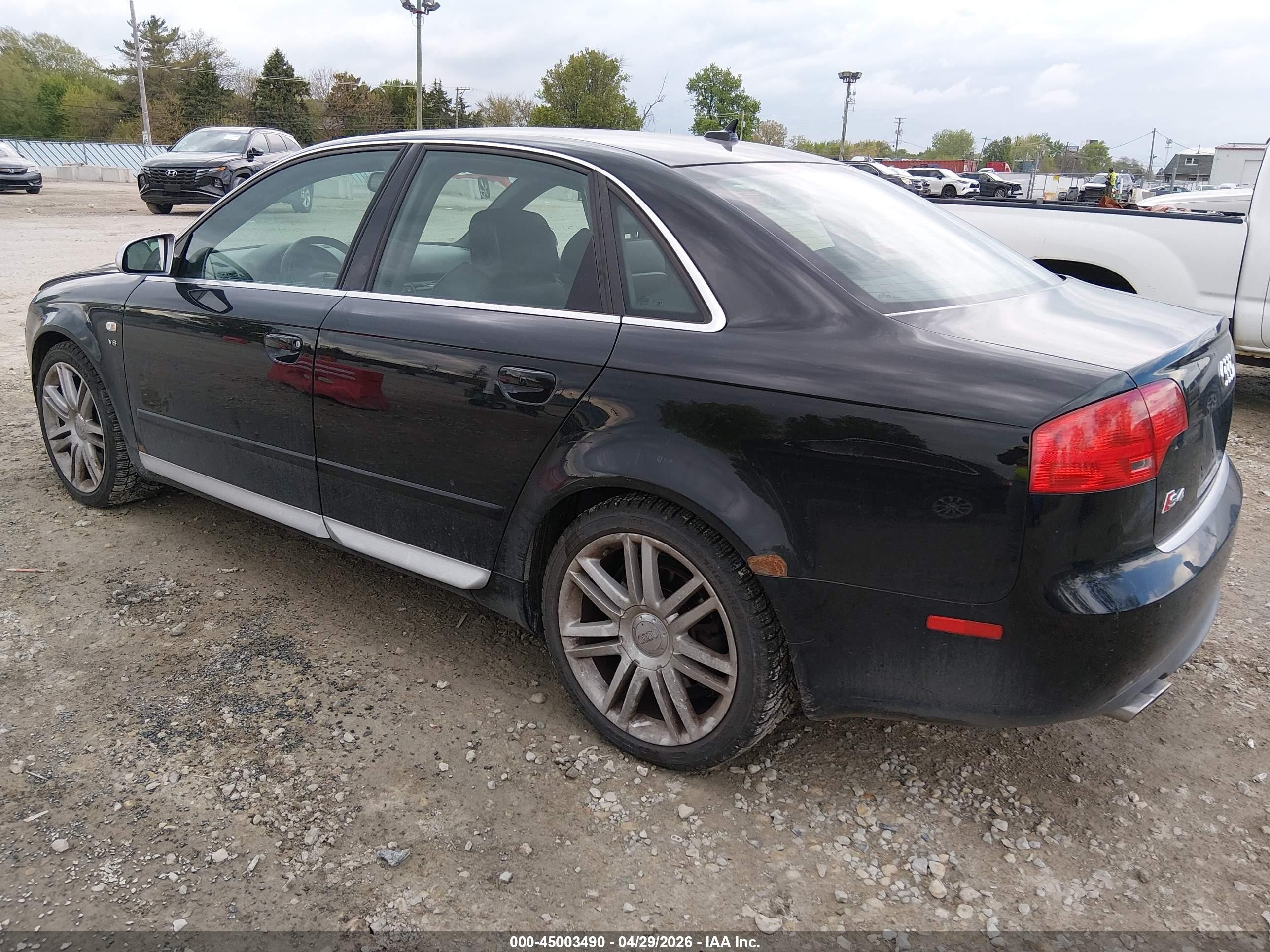 2007 Audi S4 4.2 Black vin: WAUGL78EX7A245307
