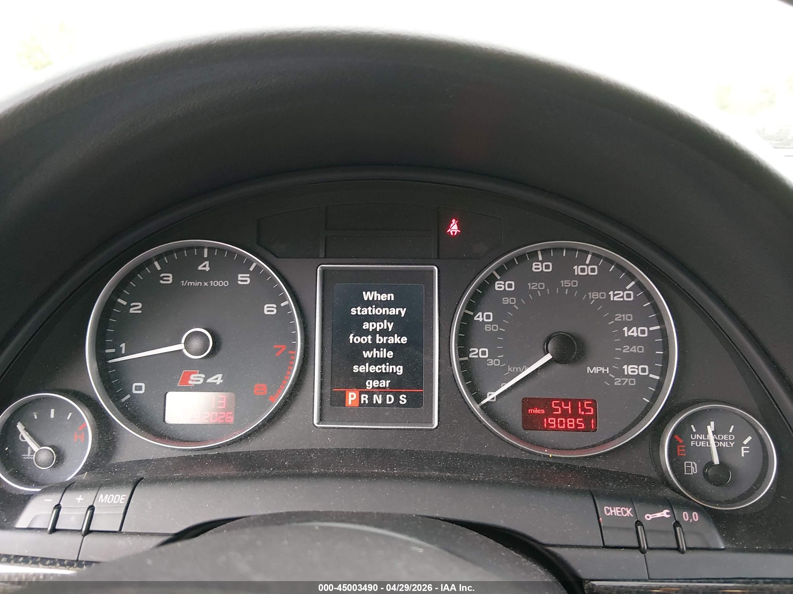 2007 Audi S4 4.2 Black vin: WAUGL78EX7A245307