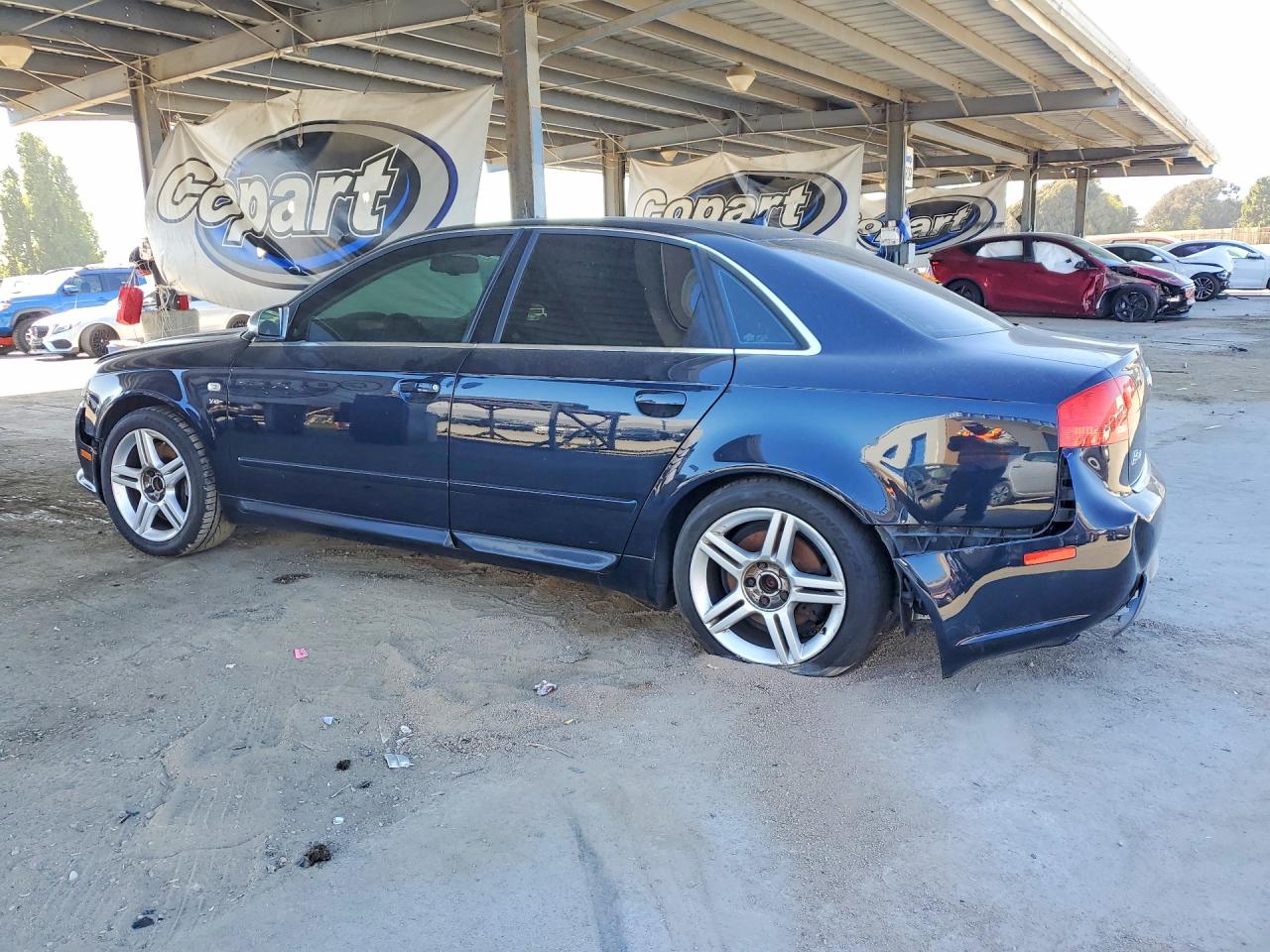 2007 Audi New S4 Quattro Blue vin: WAUGL98E67A220447