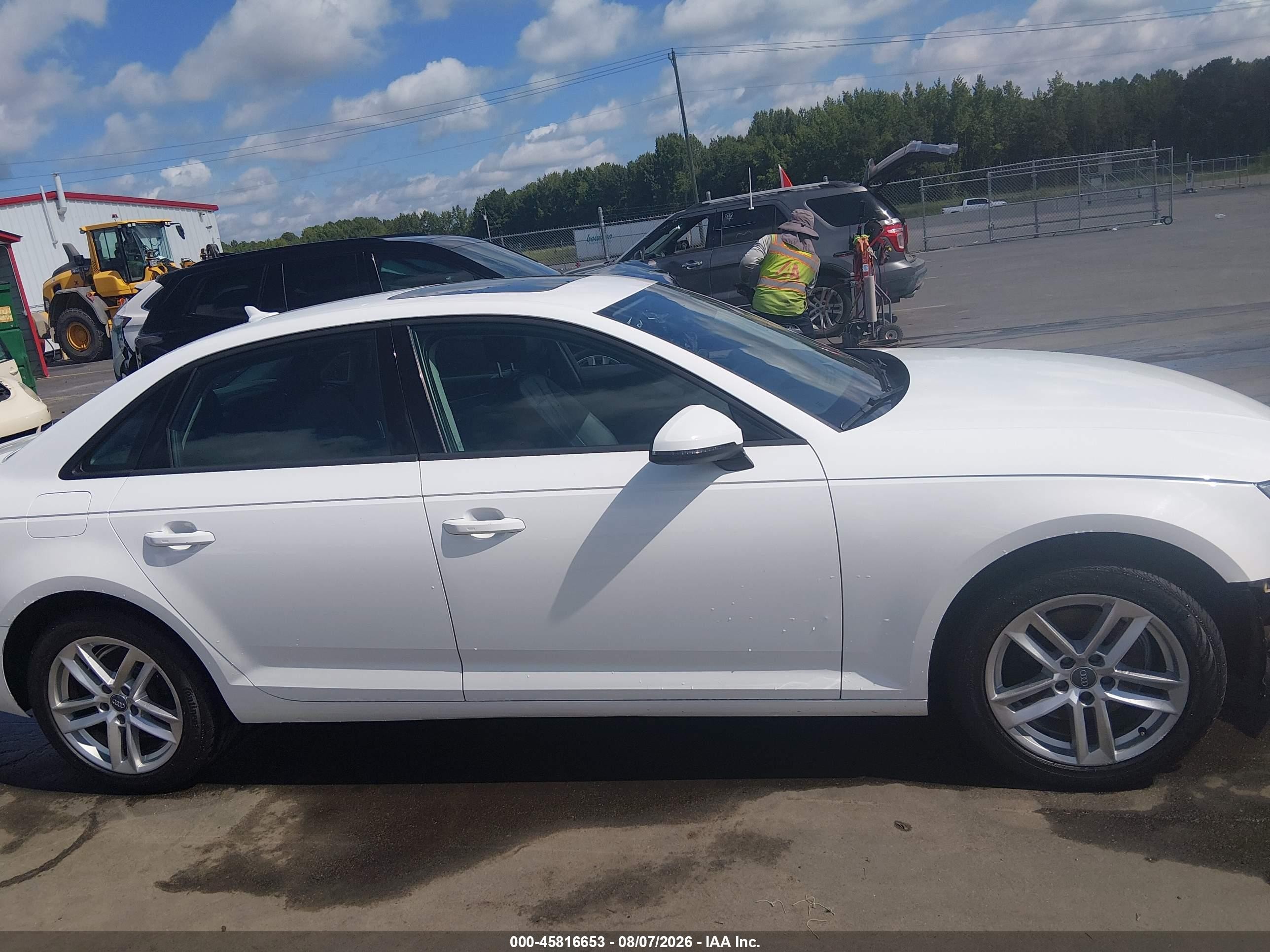 2017 Audi A4 Ultra Premium Белый vin: WAUGMAF40HA169344