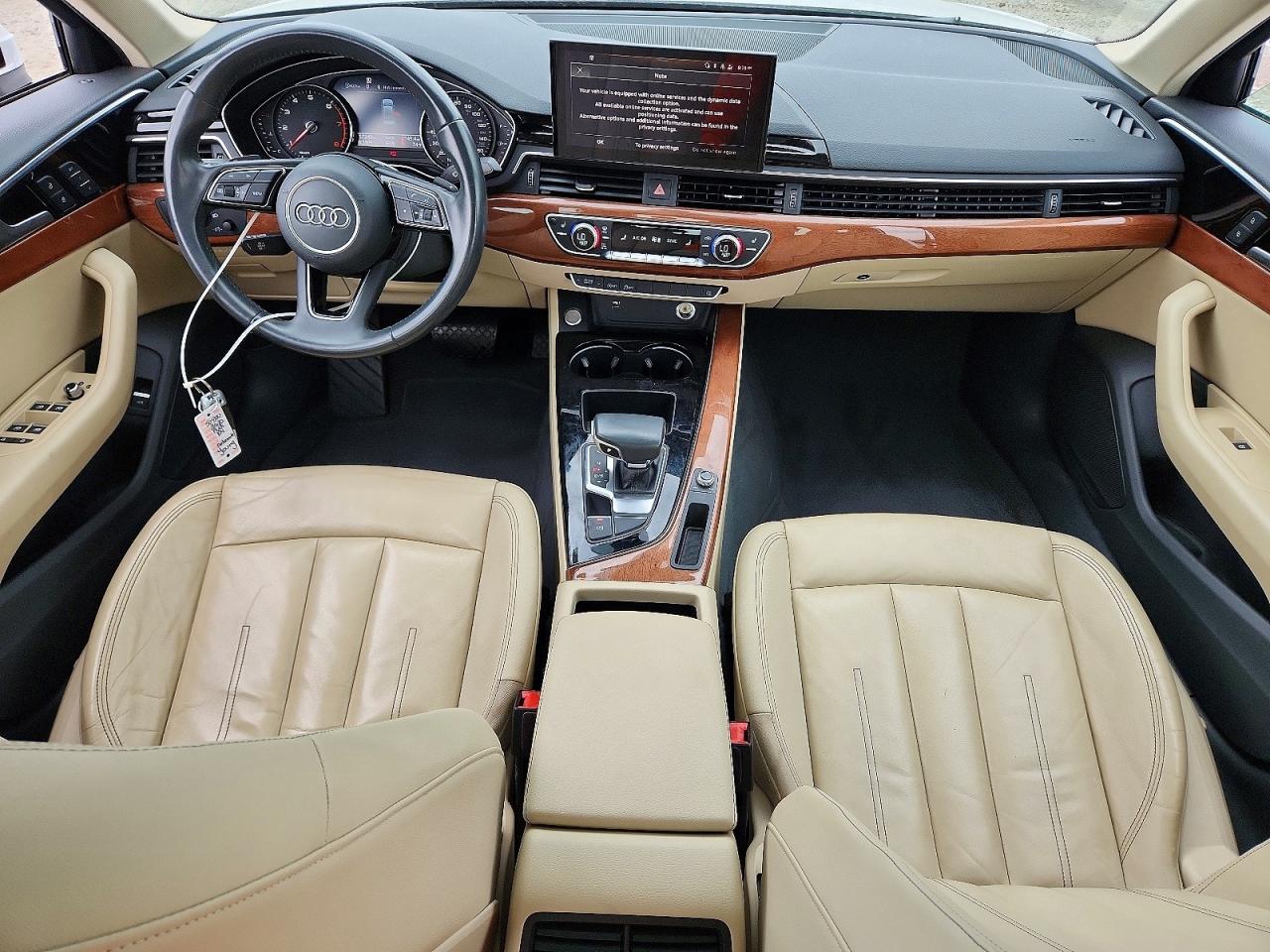 2020 Audi A4 Premium White vin: WAUGMAF45LN005153