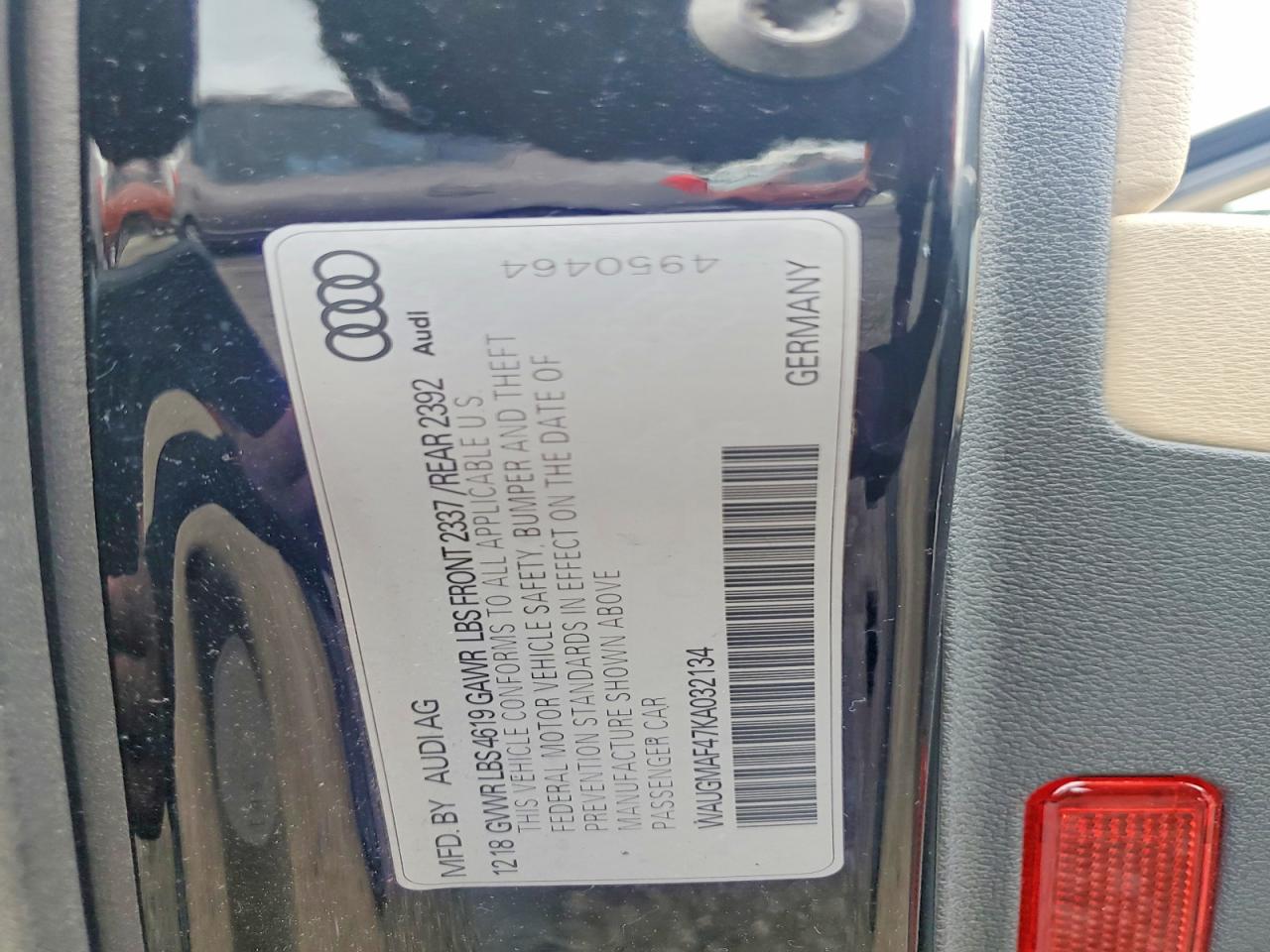 2019 Audi A4 Premium Черный vin: WAUGMAF47KA032134