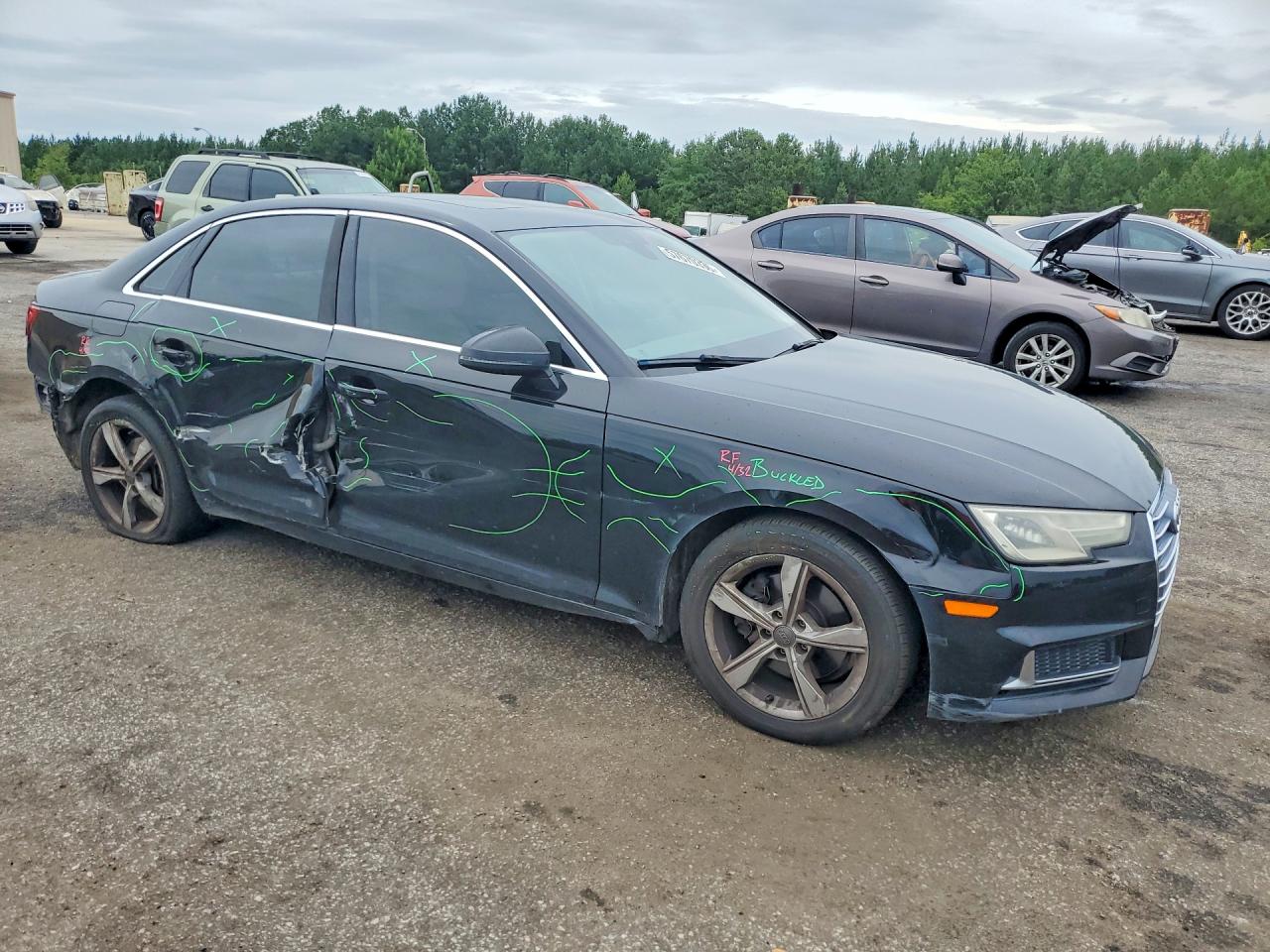 2019 Audi A4 Premium Черный vin: WAUGMAF47KA032134
