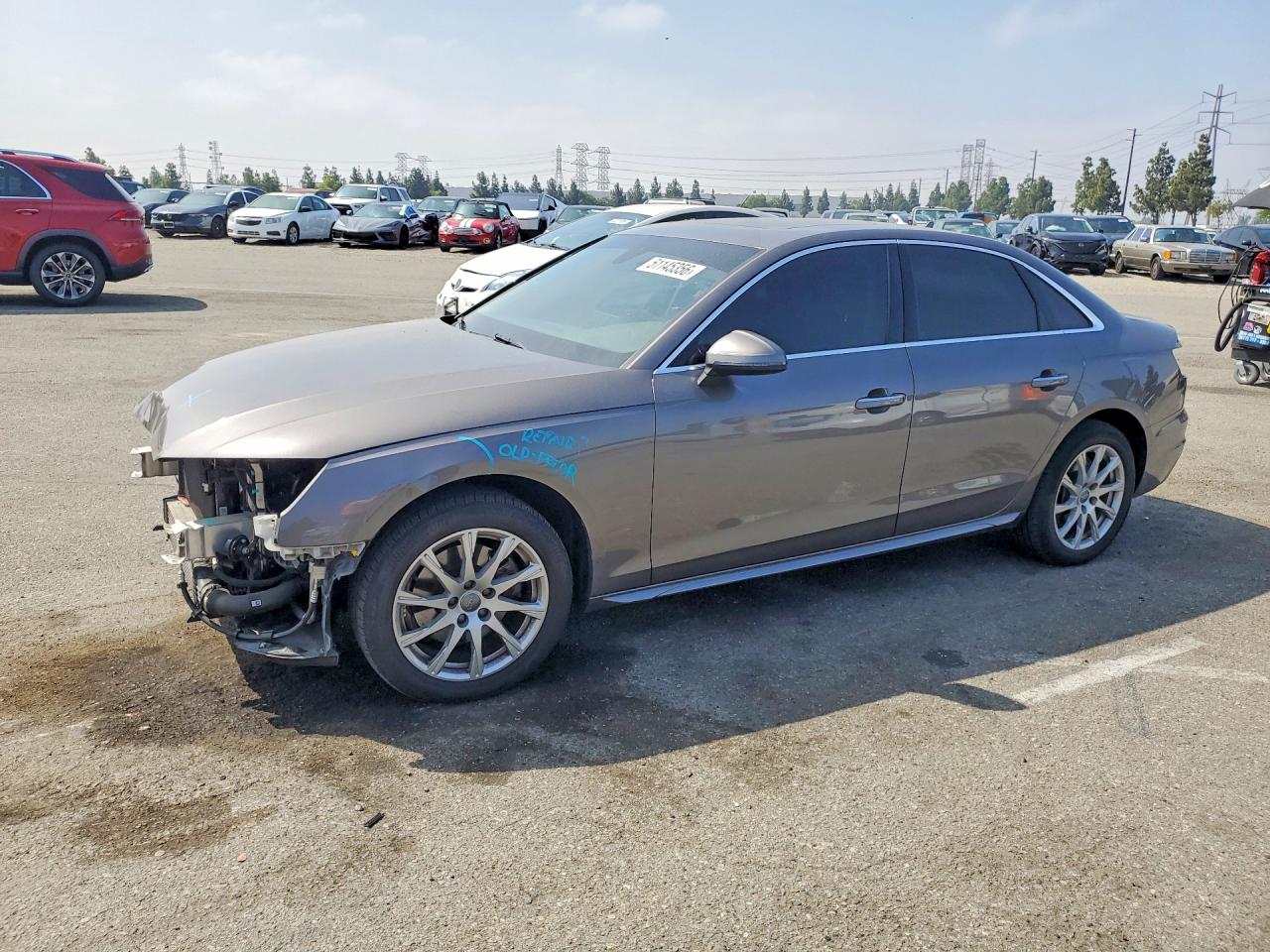 2020 Audi A4 Premium Gray vin: WAUGMAF4XLN005312