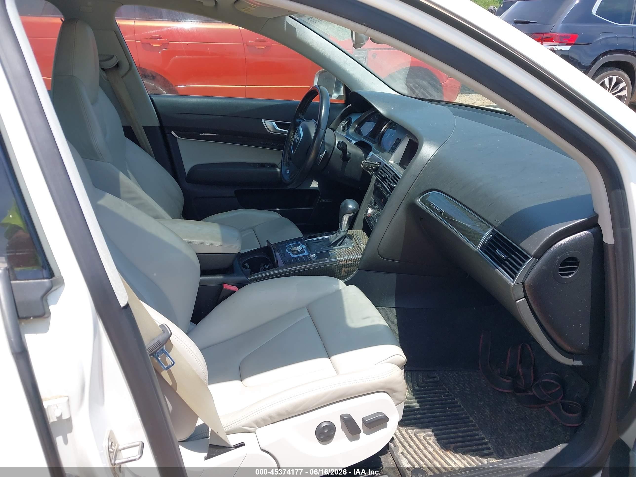 2007 Audi S6 5.2 White vin: WAUGN74F07N099825