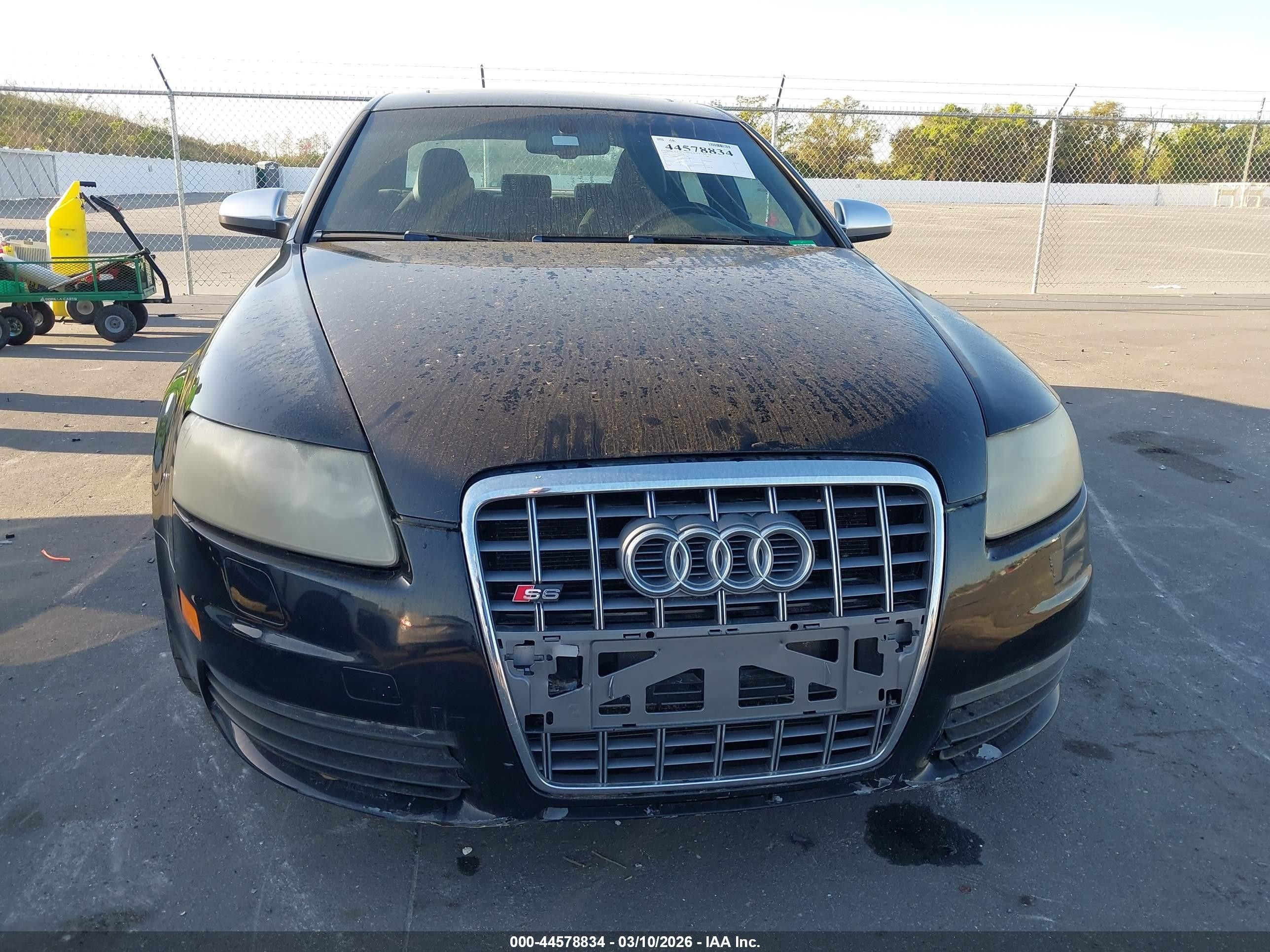 2007 Audi S6 5.2 Black vin: WAUGN74F37N101308