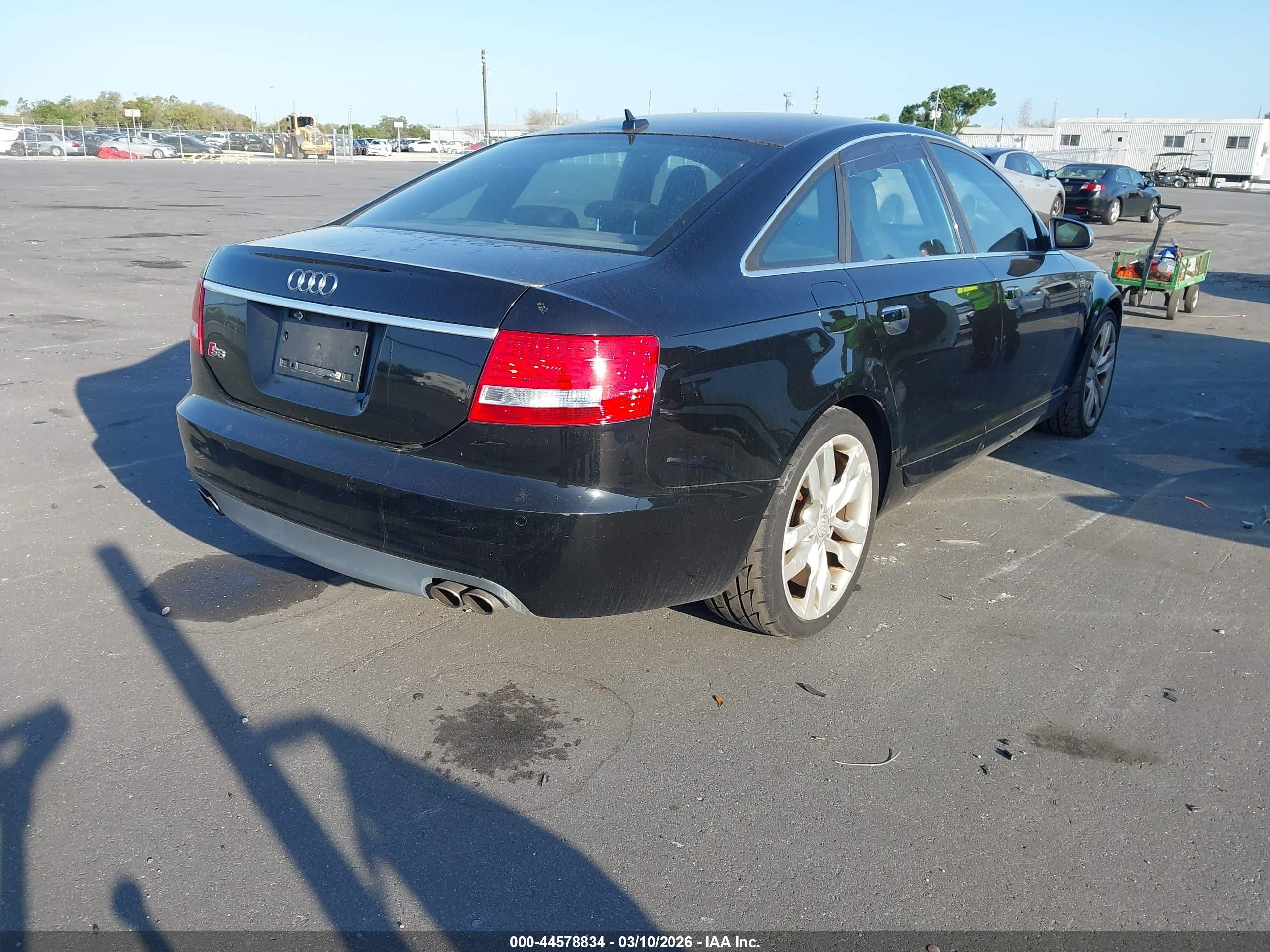 2007 Audi S6 5.2 Black vin: WAUGN74F37N101308