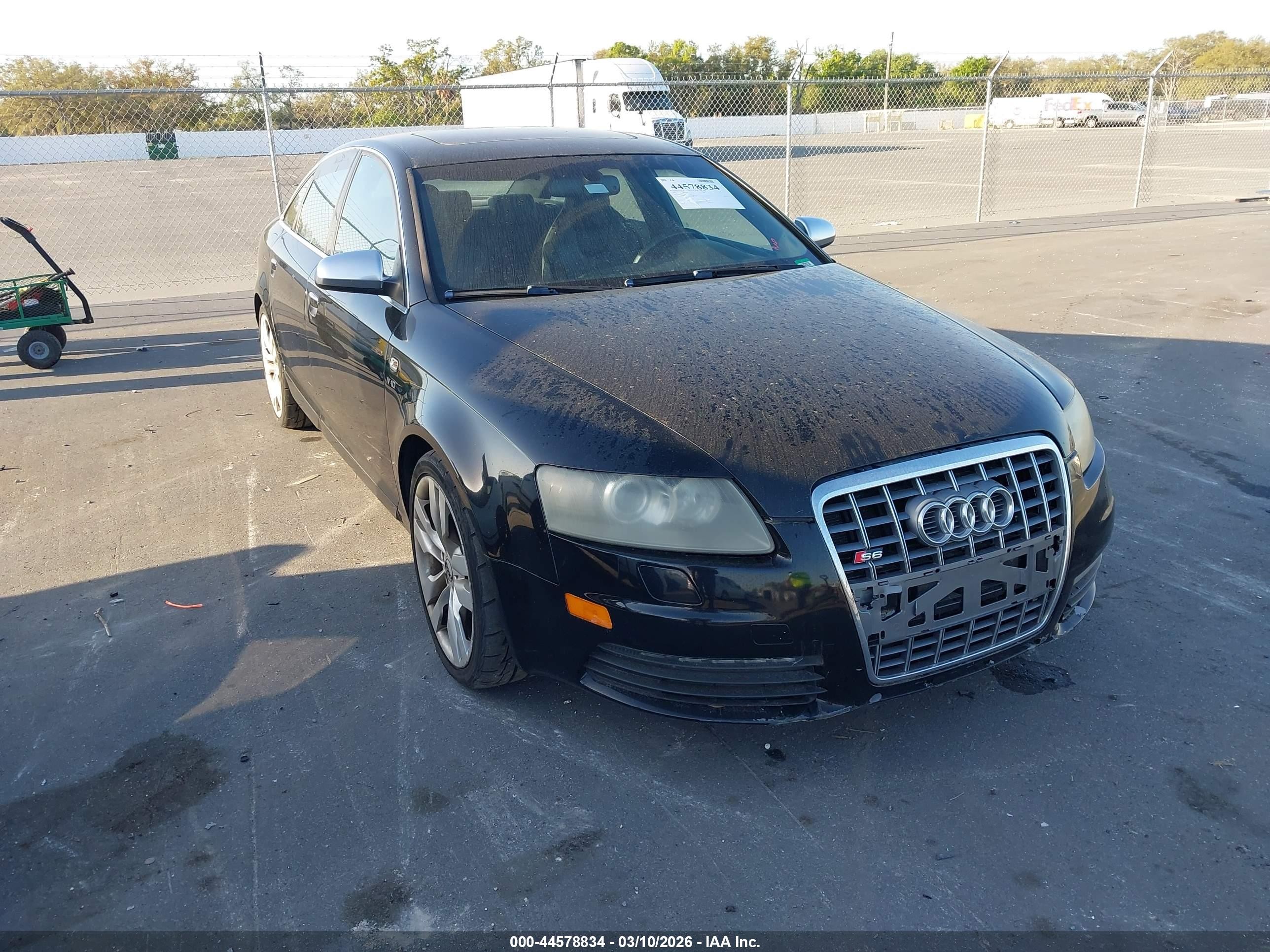 2007 Audi S6 5.2 Black vin: WAUGN74F37N101308