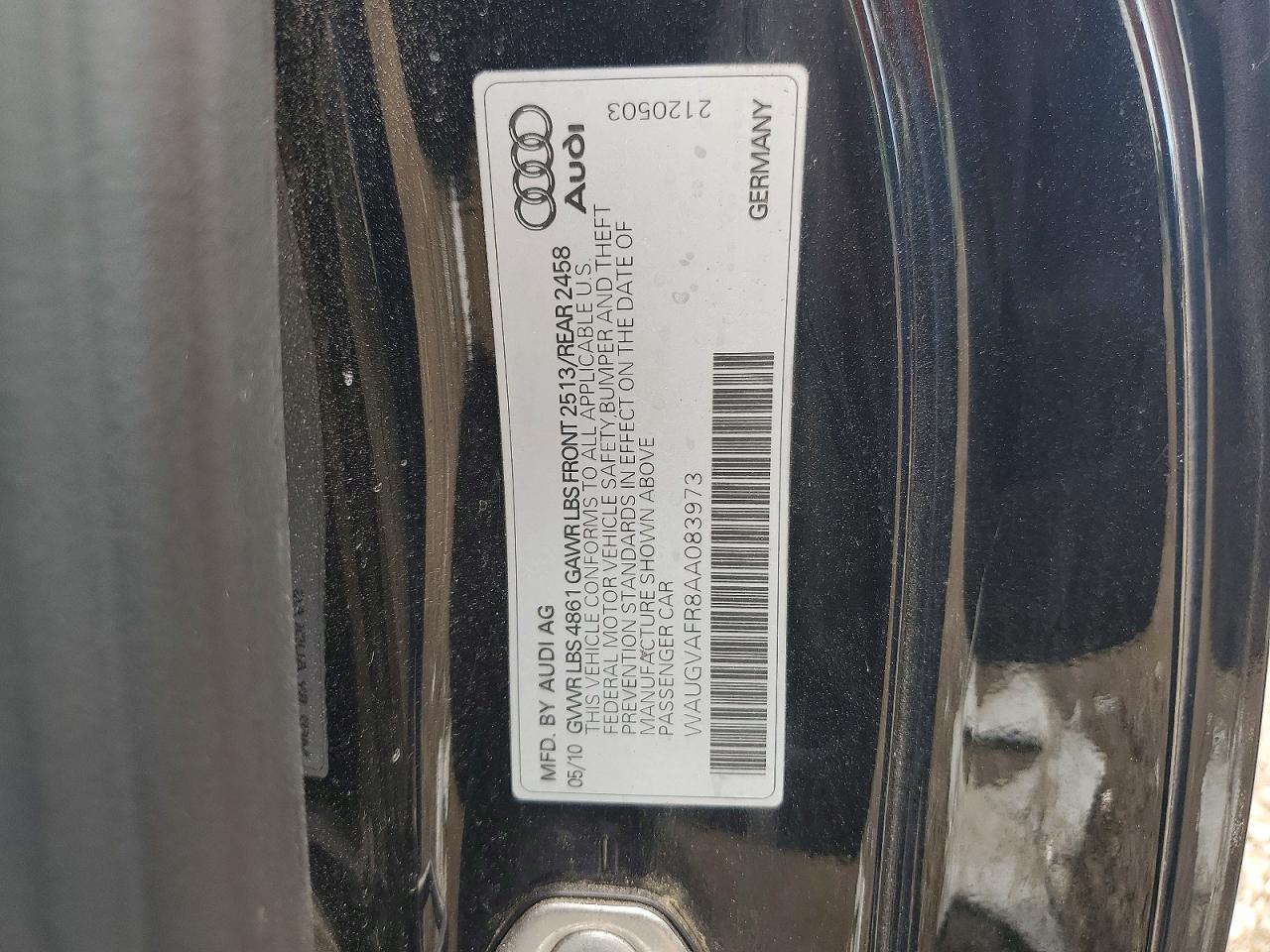 2010 Audi S5 Premium Plus Синий vin: WAUGVAFR8AA083973