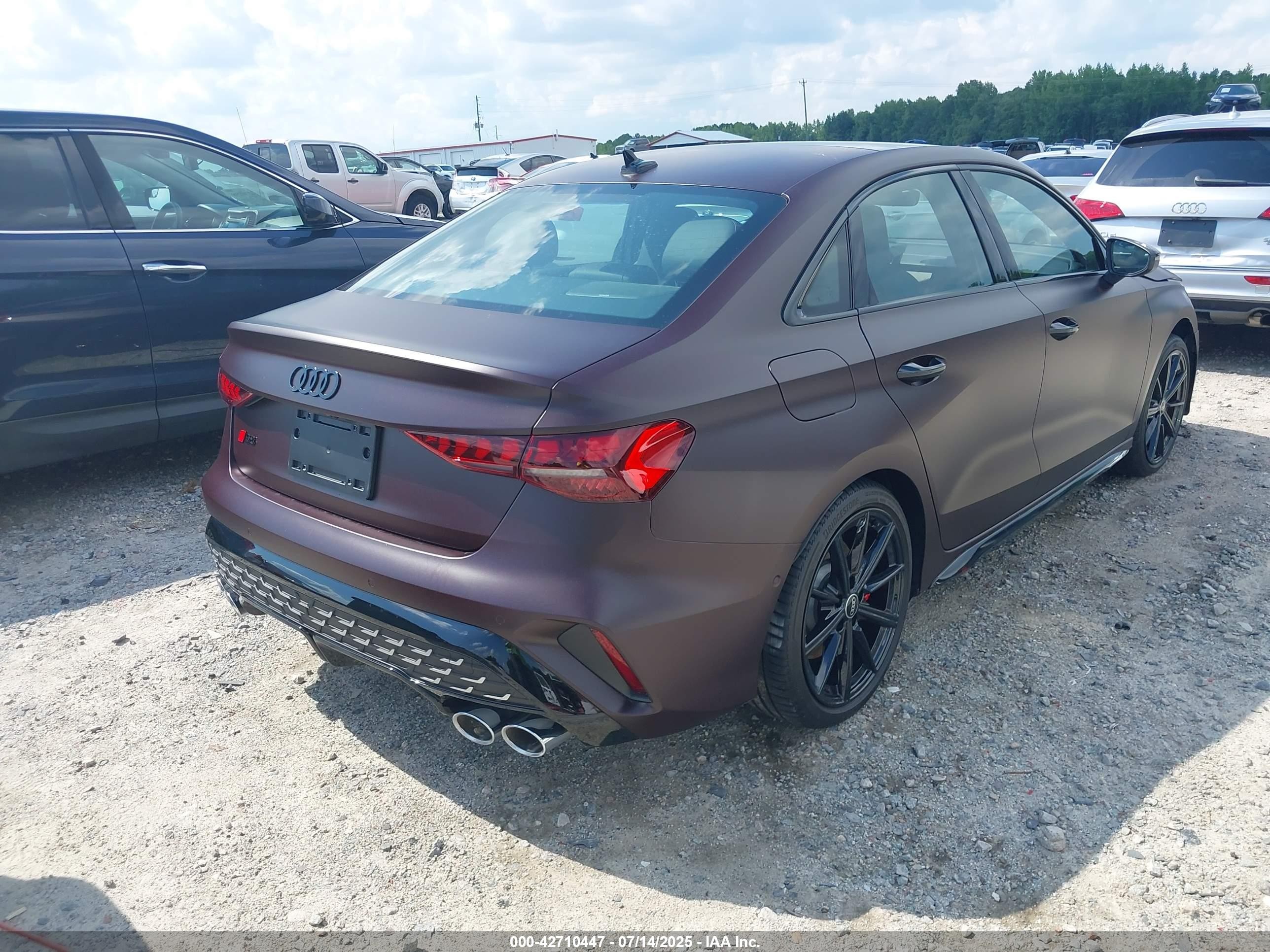 2025 Audi S3 Premium Plus Tfsi Quattro S Tronic Red vin: WAUH5DGY8SA052705