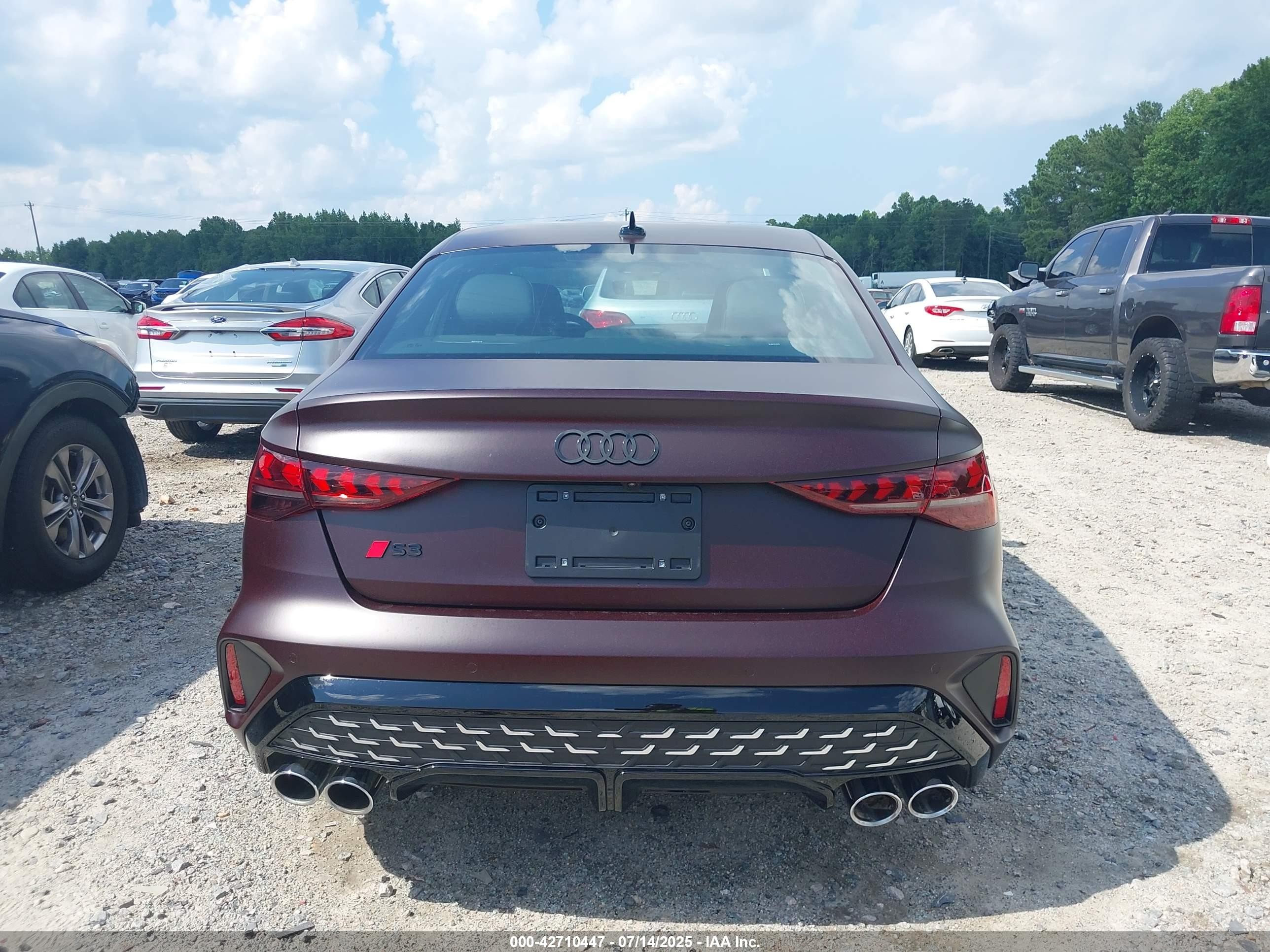 2025 Audi S3 Premium Plus Tfsi Quattro S Tronic Red vin: WAUH5DGY8SA052705