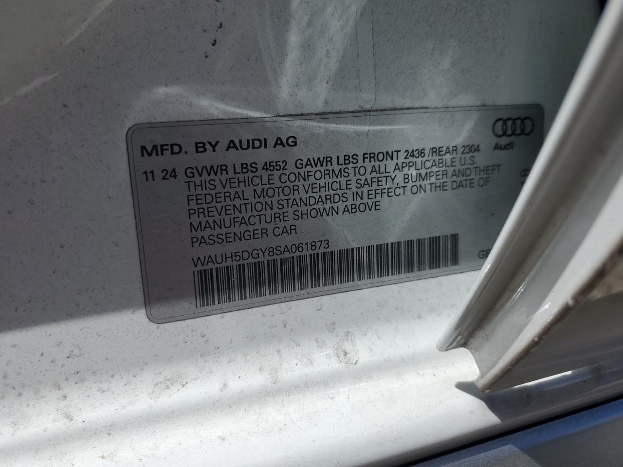 2025 Audi S3 Premium Plus   White vin: WAUH5DGY8SA061873