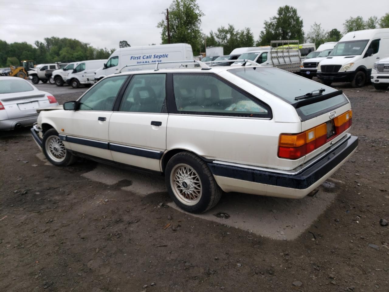 1991 Audi 200 Quattro Turbo White vin: WAUHE5448MN019495