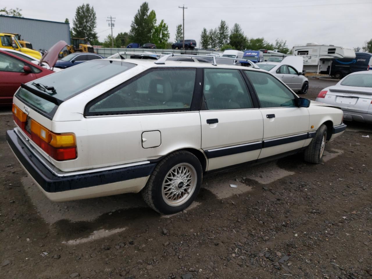 1991 Audi 200 Quattro Turbo White vin: WAUHE5448MN019495