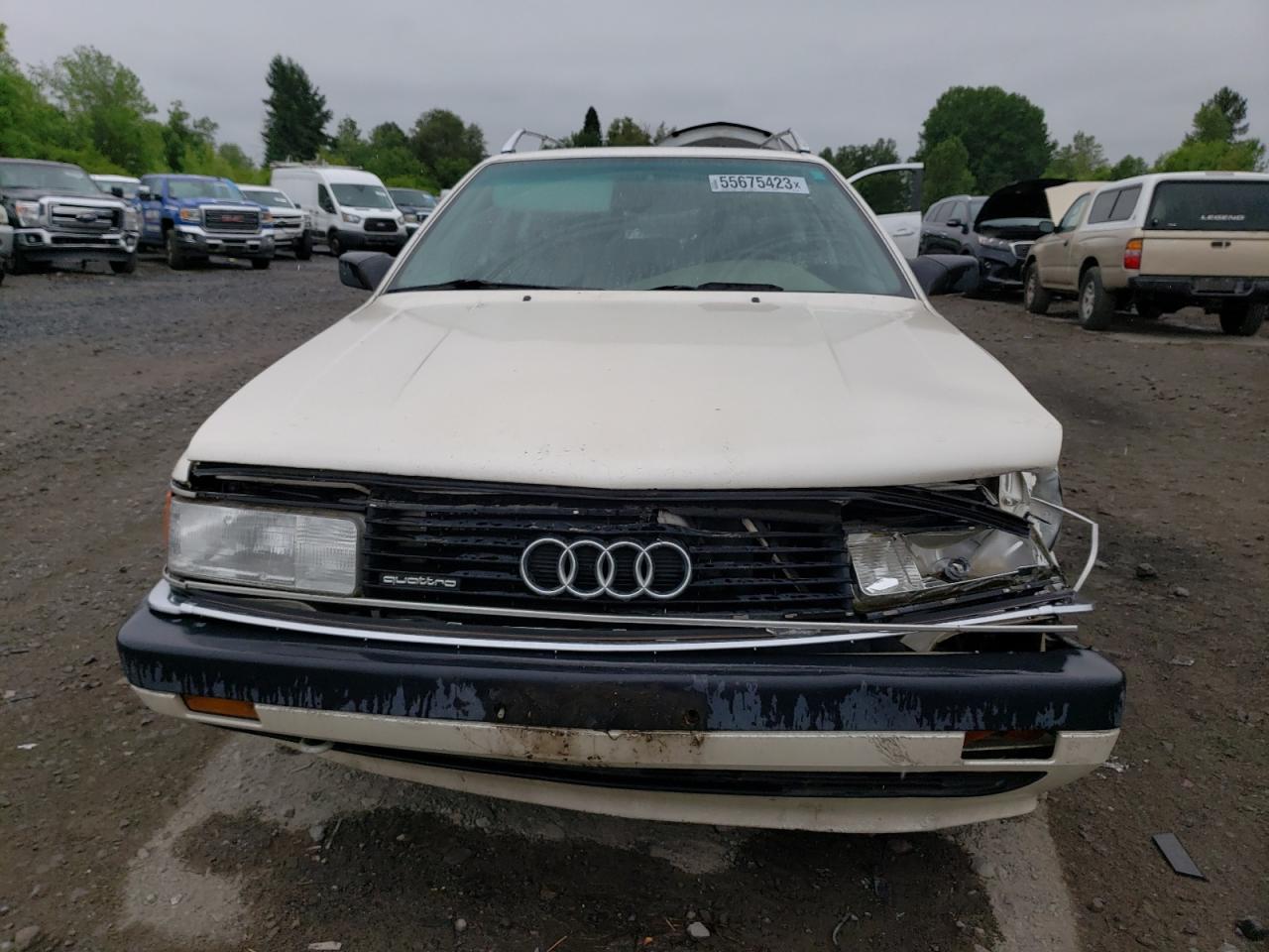 1991 Audi 200 Quattro Turbo White vin: WAUHE5448MN019495