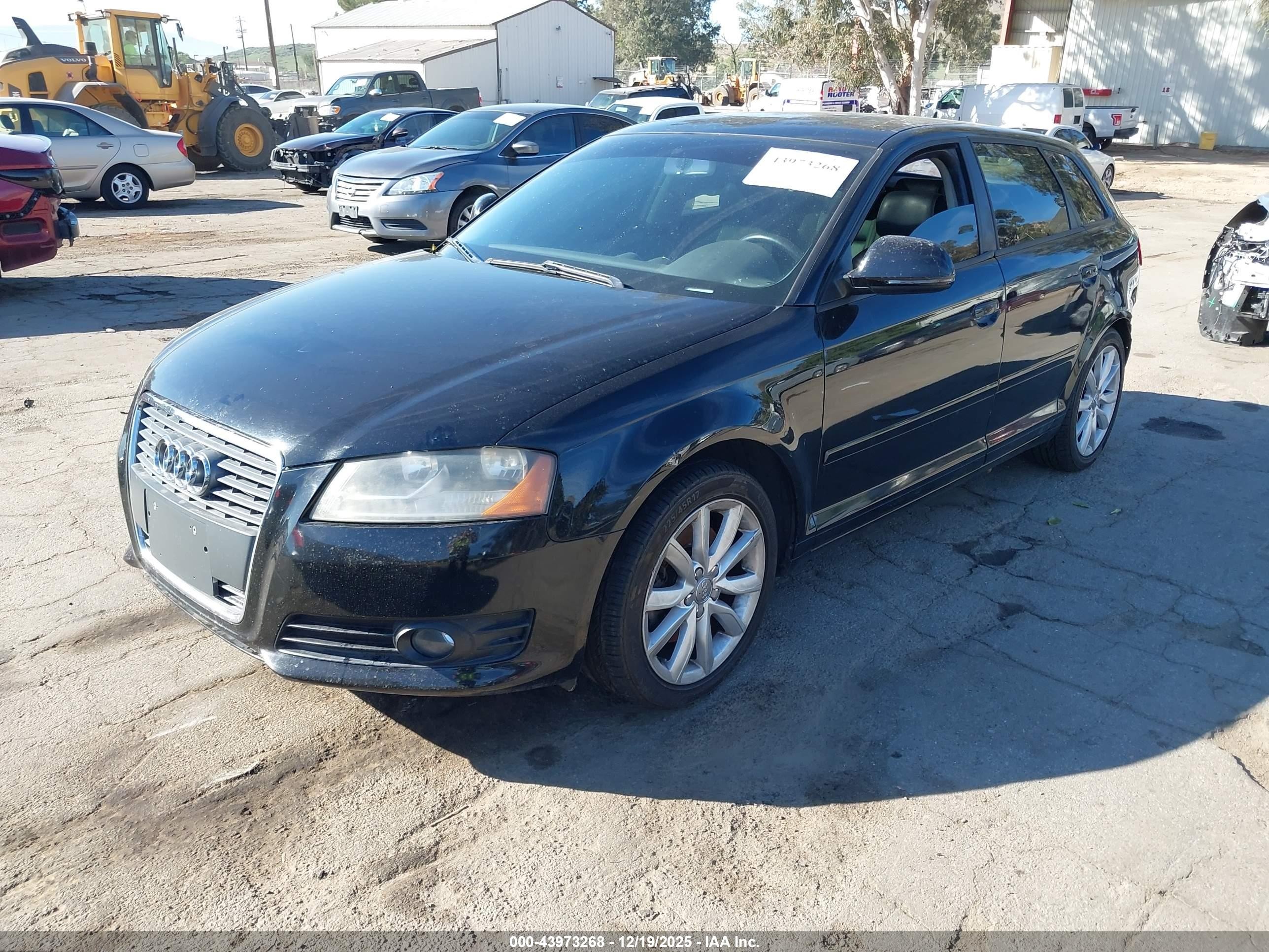 2009 Audi A3 2.0t Black vin: WAUHE78PX9A089191