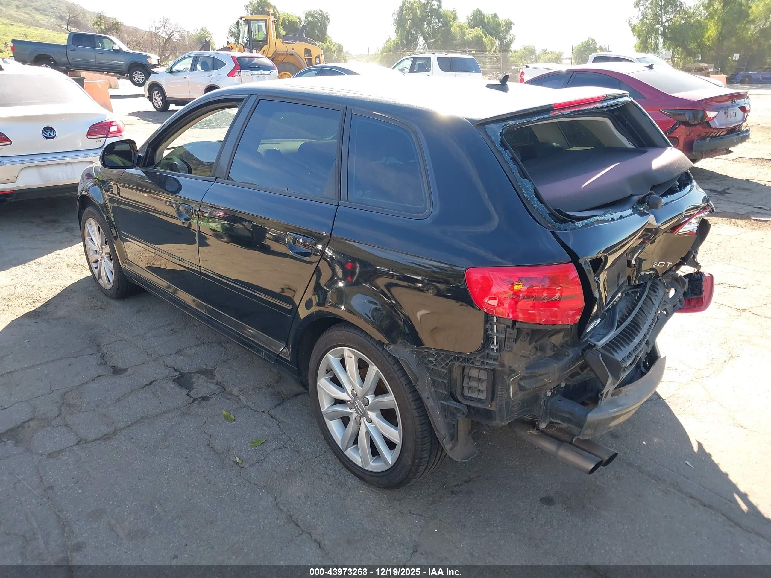 2009 Audi A3 2.0t Black vin: WAUHE78PX9A089191