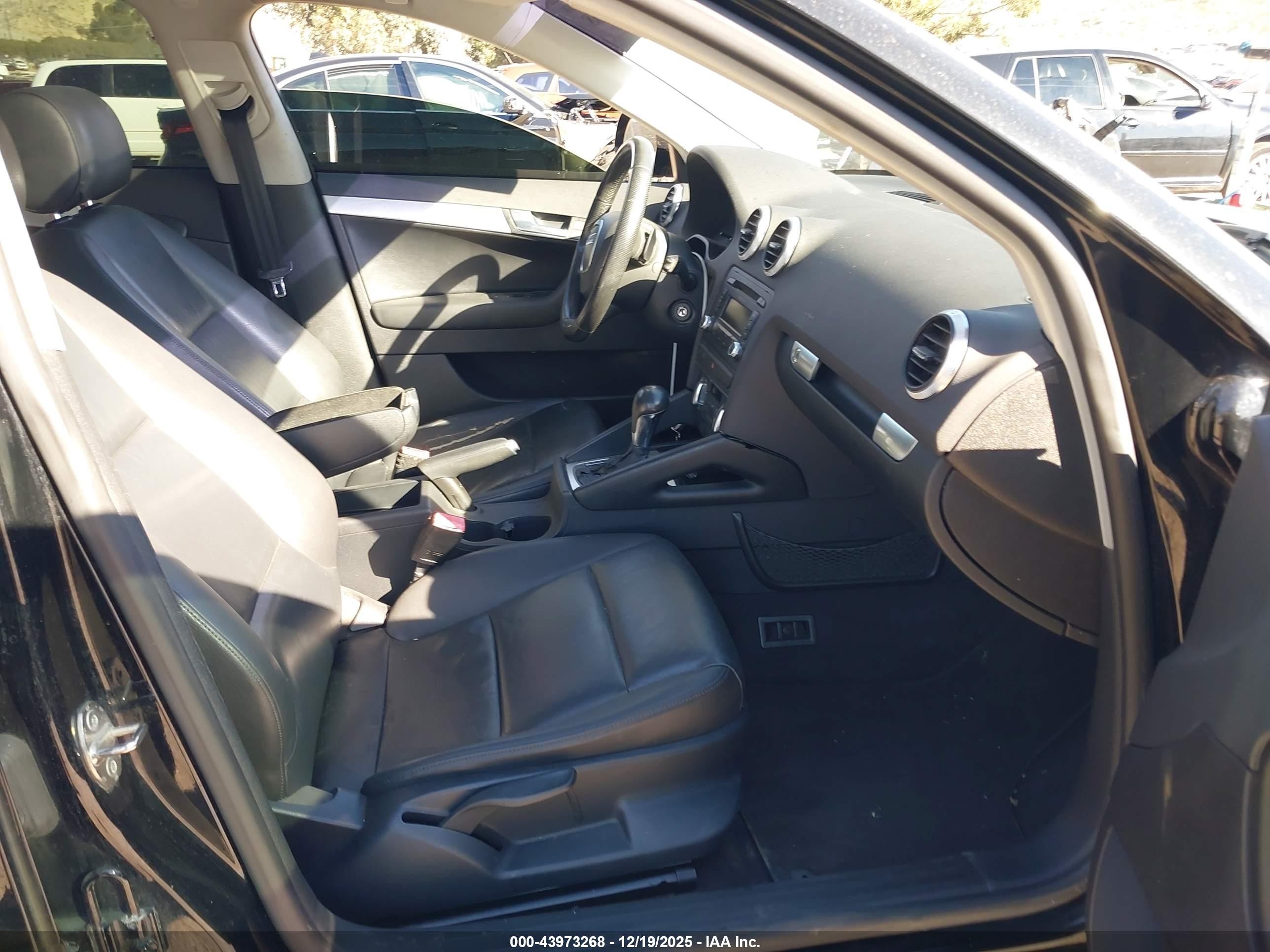 2009 Audi A3 2.0t Black vin: WAUHE78PX9A089191