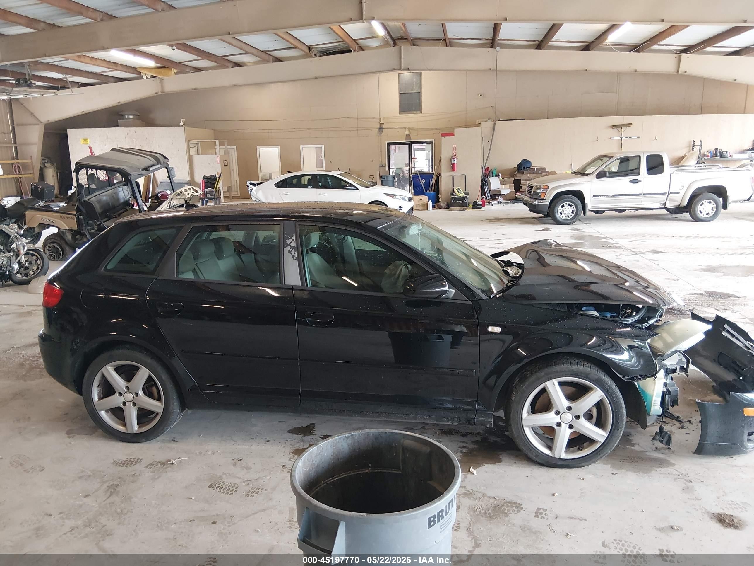 2007 Audi A3 2.0t Black vin: WAUHF78P27A121688