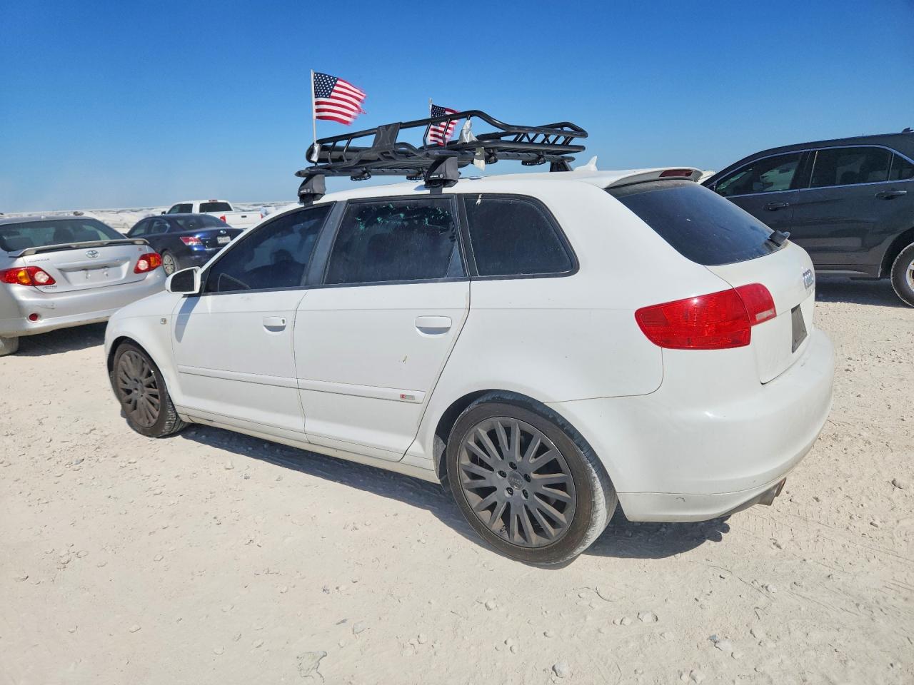2007 Audi A3 2 White vin: WAUHF78P47A185182