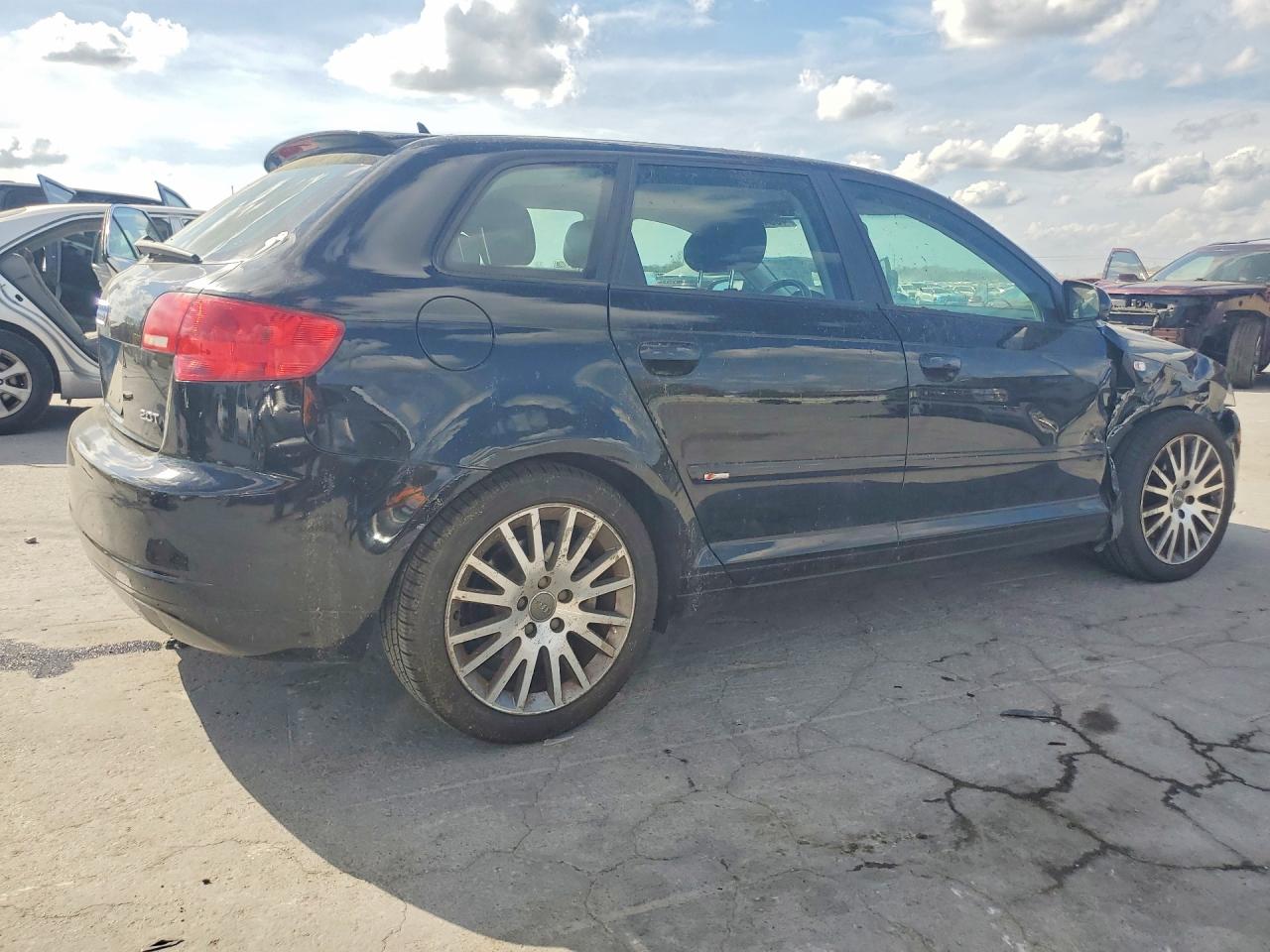 2007 Audi A3 2 Black vin: WAUHF78P87A033857