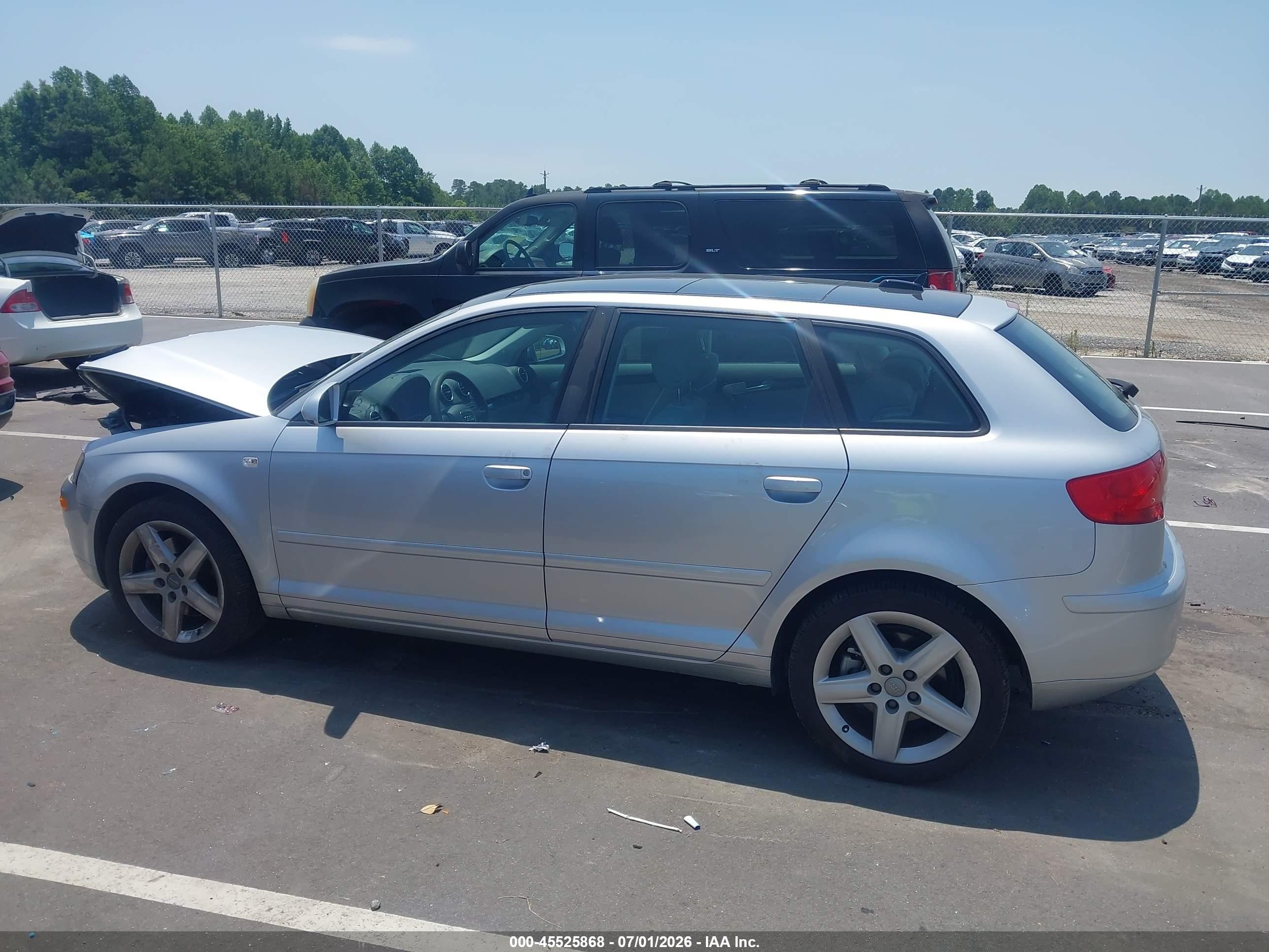 2006 Audi A3 2.0t Silver vin: WAUHF78P96A163077