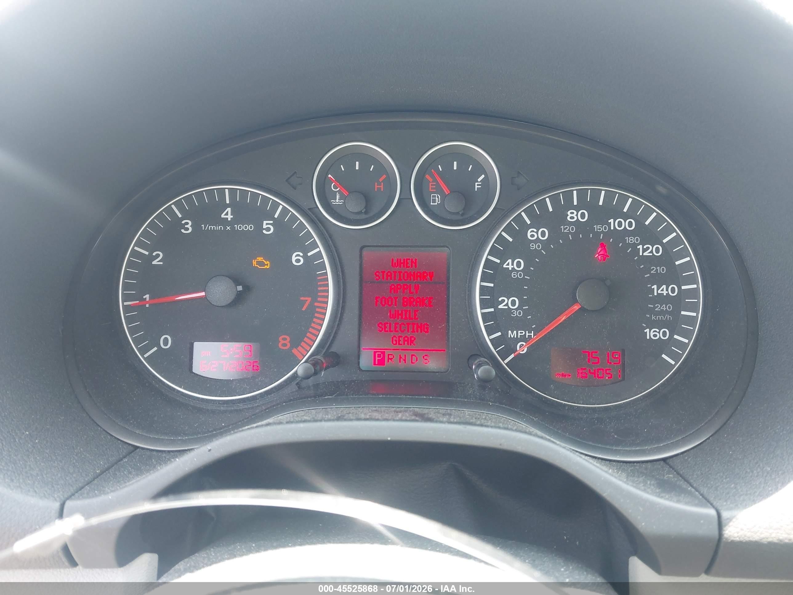 2006 Audi A3 2.0t Silver vin: WAUHF78P96A163077