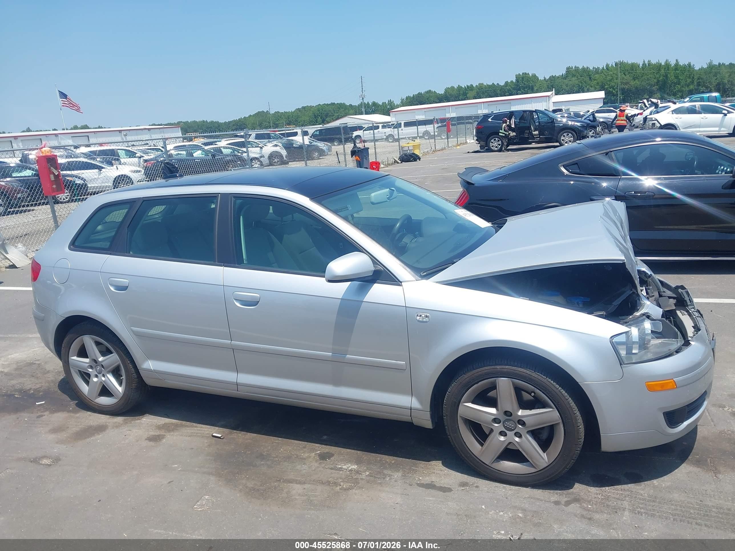 2006 Audi A3 2.0t Silver vin: WAUHF78P96A163077