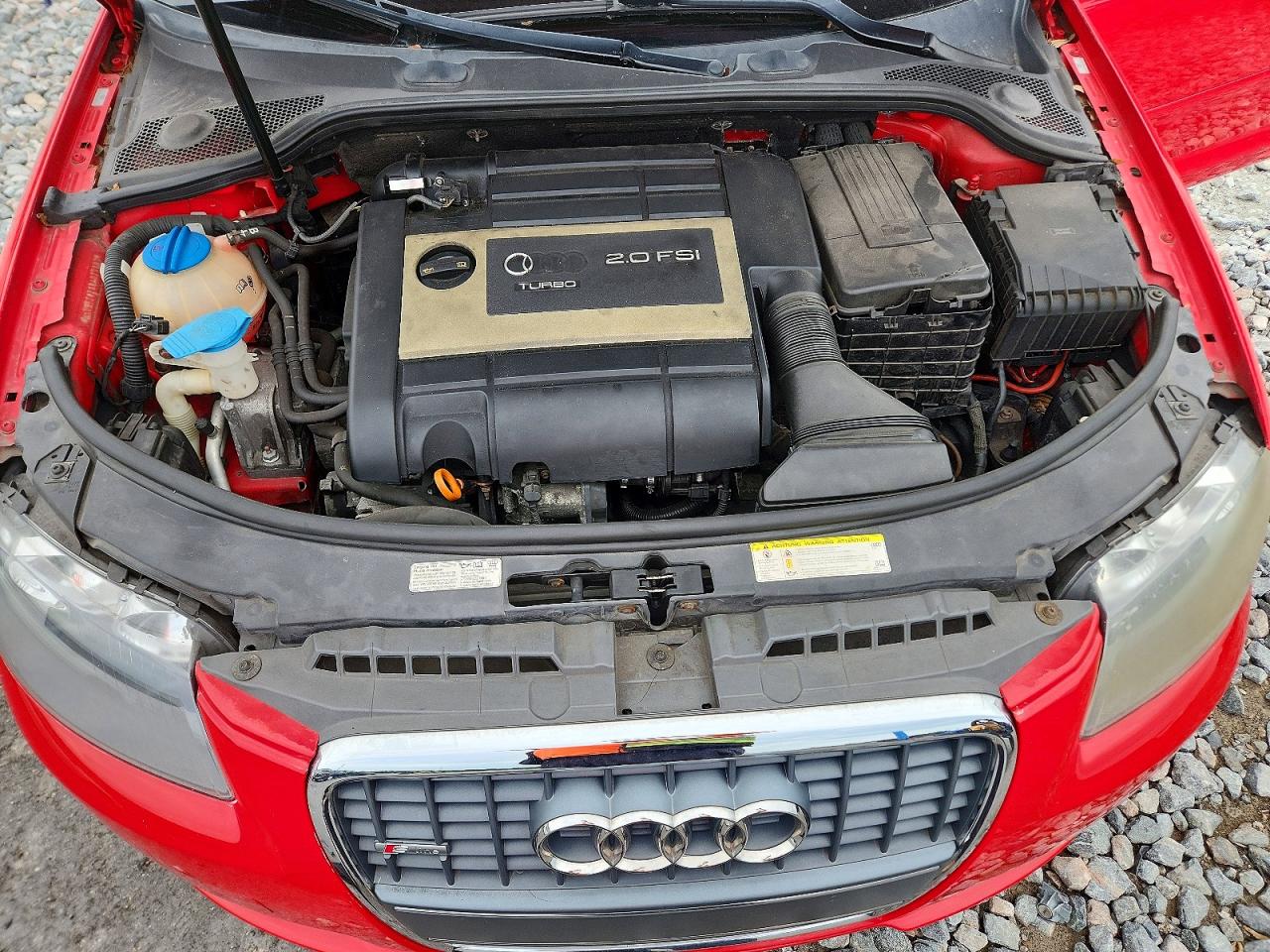 2008 Audi A3 2.0 Red vin: WAUHF78P98A075293