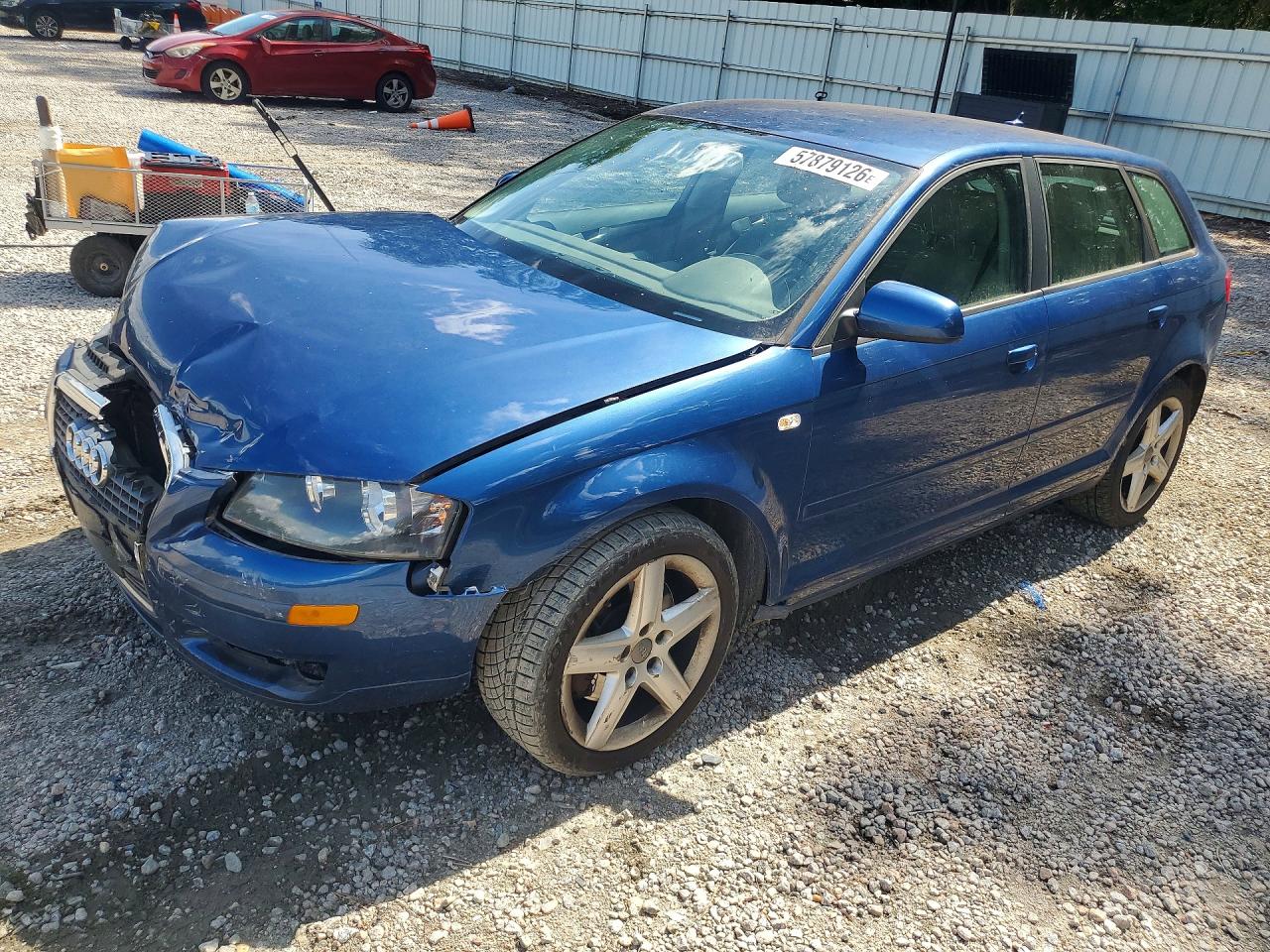 2007 Audi A3 2 Blue vin: WAUHF78PX7A053348