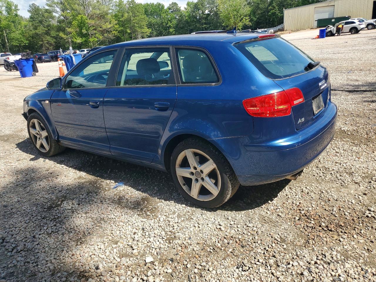 2007 Audi A3 2 Blue vin: WAUHF78PX7A053348