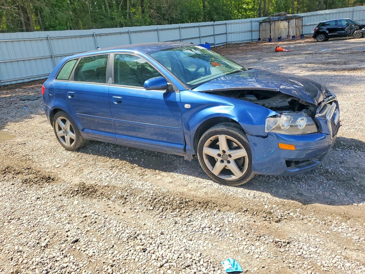 2007 Audi A3 2 Blue vin: WAUHF78PX7A053348
