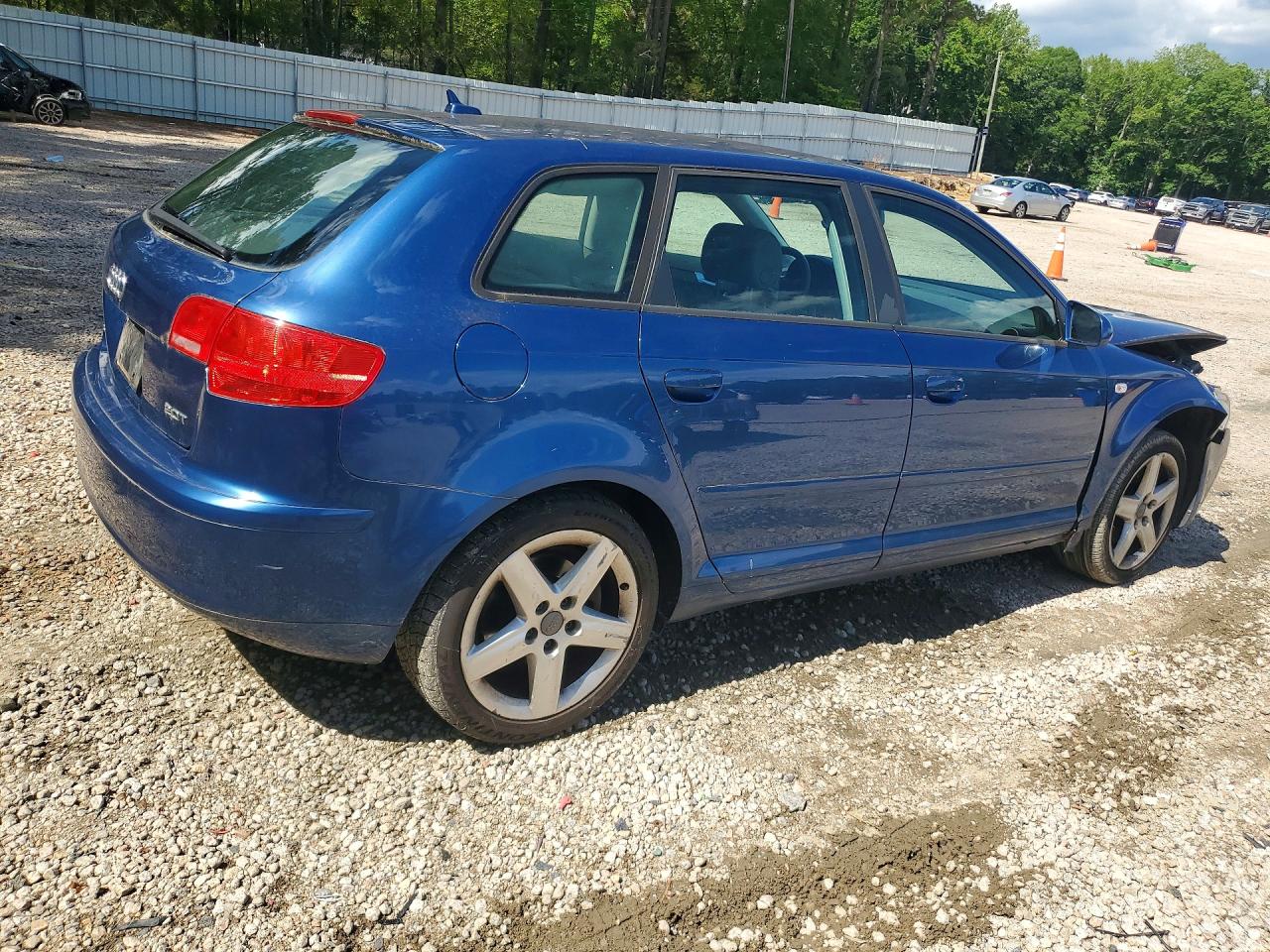 2007 Audi A3 2 Blue vin: WAUHF78PX7A053348