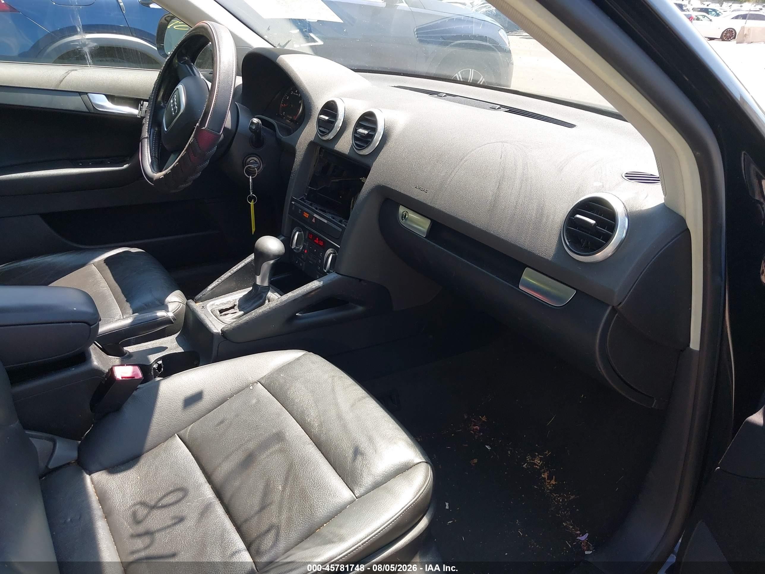 2009 Audi A3 2.0t Black vin: WAUHF98P79A118767